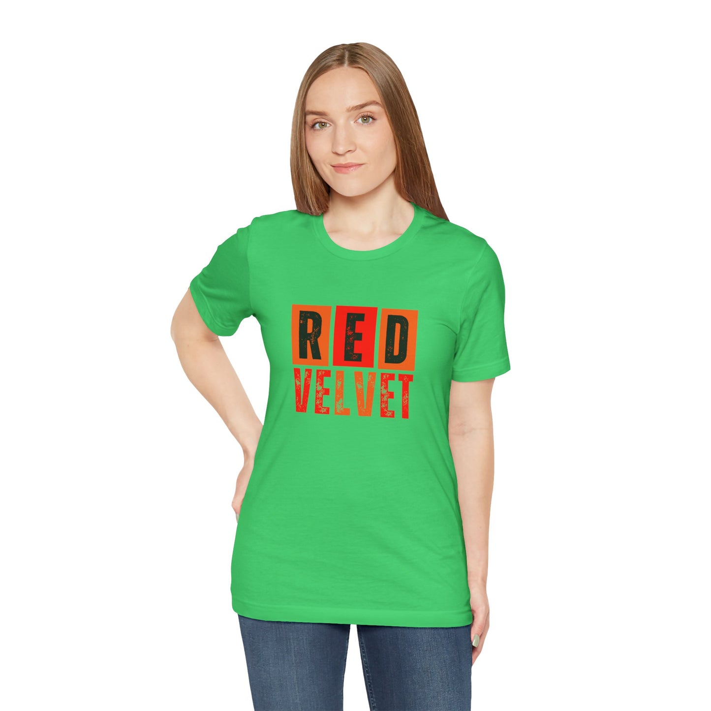 Red Velvet T-Shirt - Unisex Jersey Tee, Music Lover Gift, Concert Apparel, Casual Wear, Cute Graphic Tee, Gift for Her