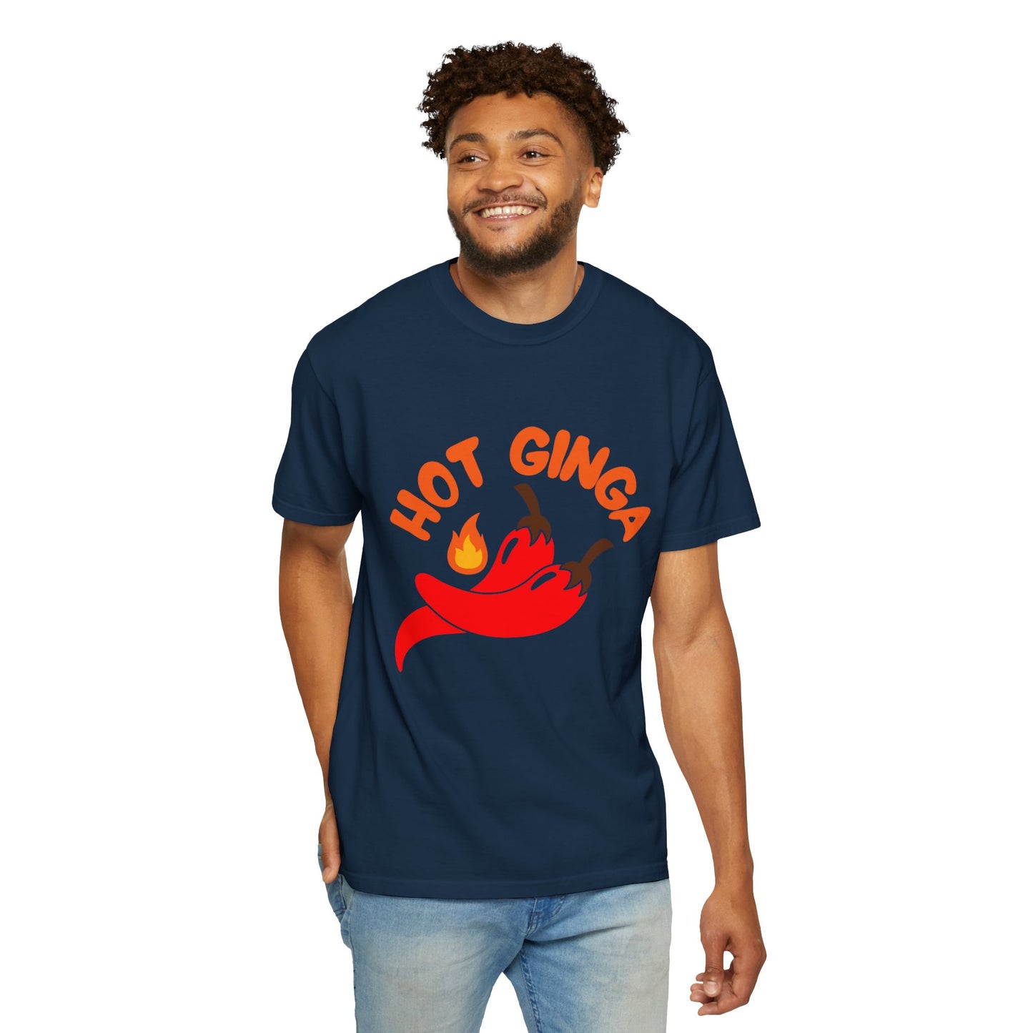 Spicy Chili T-Shirt, Hot Ginga Tee, Casual Summer Top, Gift for Spice Lovers, Unisex Graphic Shirt, Trendy Streetwear