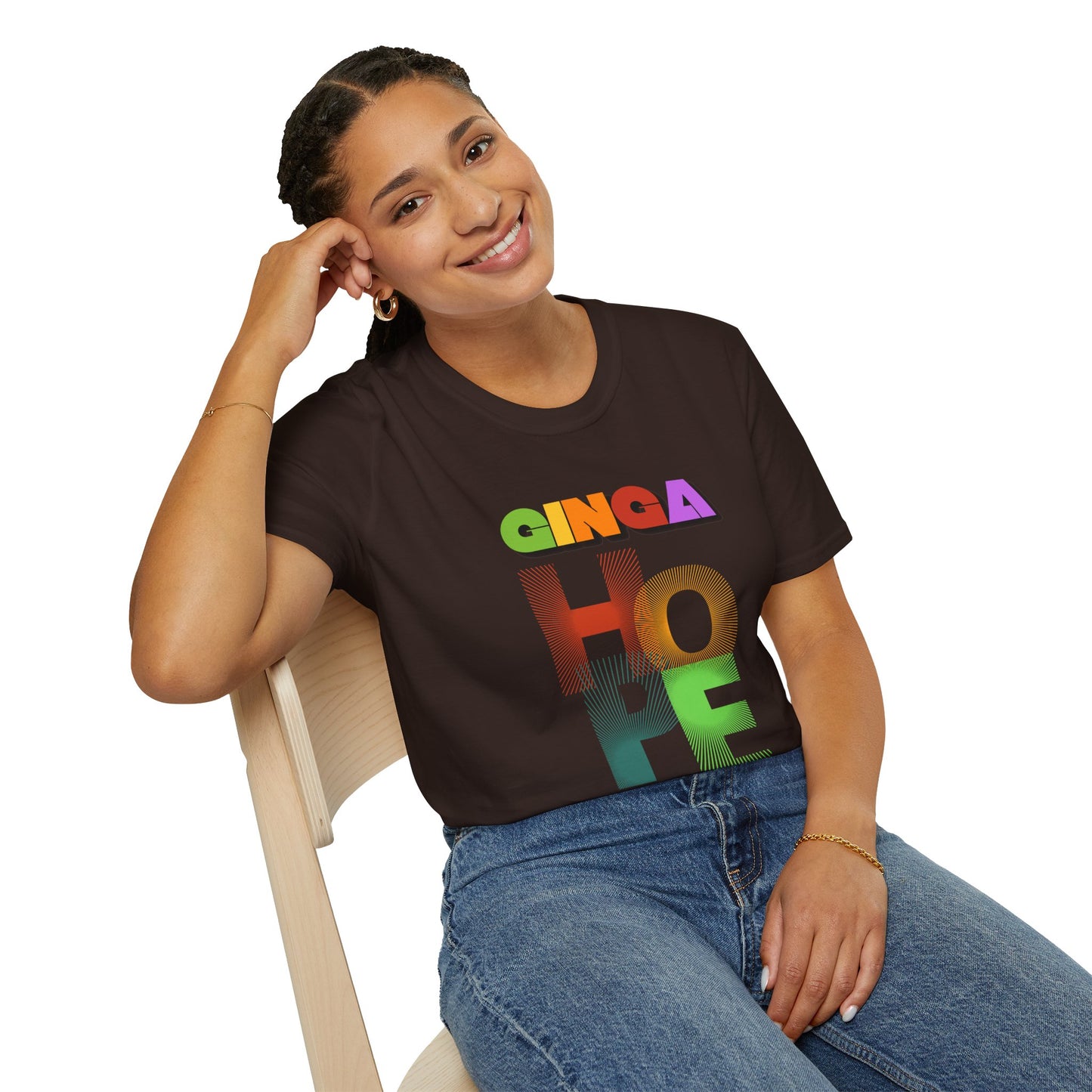 Colorful Hope Unisex T-Shirt, Inspirational Gift, Positive Message Tee, Casual Wear, Self-Care Apparel