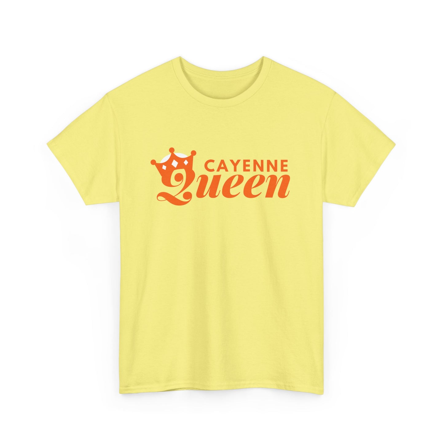 Cayenne Queen Unisex Heavy Cotton Tee, Casual Wear, Gift for Her, Birthday Shirt, Fun Quote Tee, Soft Cotton Top