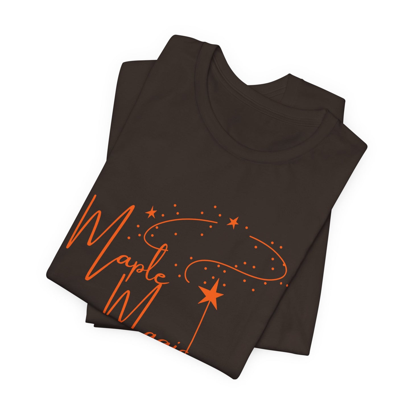 Maple Magic Unisex Tee, Cute Graphic Shirt, Fall Apparel, Seasonal Gift, Nature Lover T-Shirt, Cozy Vibes Fashion