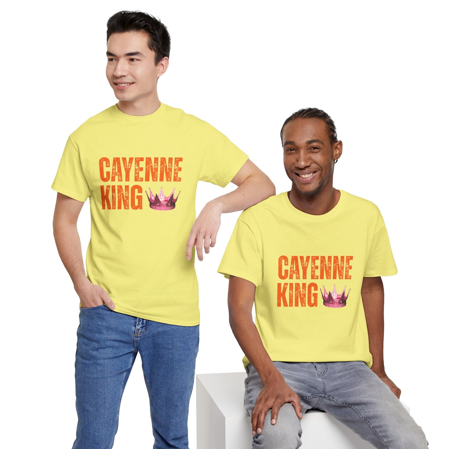 Cayenne King Cotton Tee | Unisex Graphic T-Shirt, Casual Wear, Birthday Gift, Affordable Fashion, Everyday Comfort