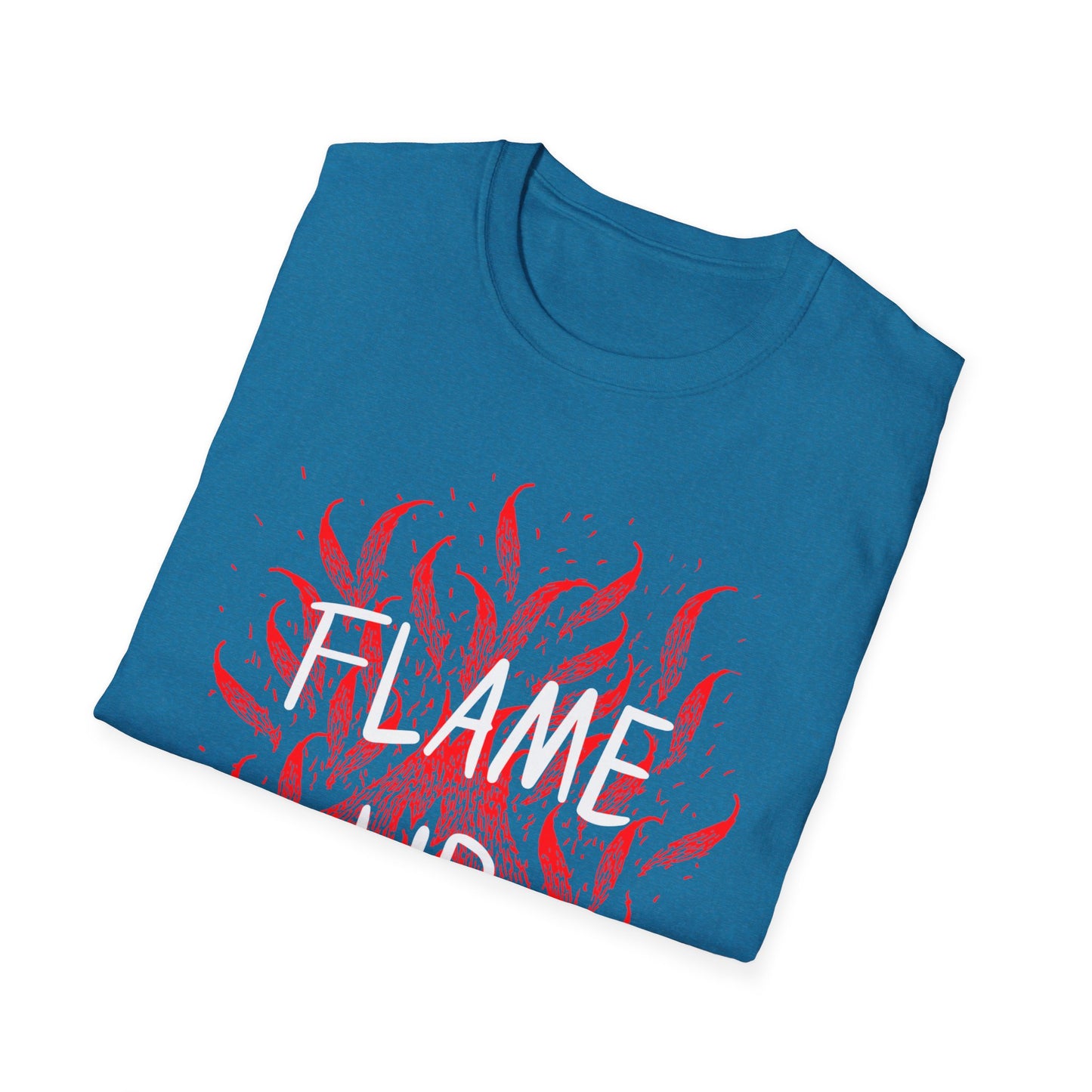 Fiery Motivation Unisex T-Shirt, Flame Up Graphic Tee, Gift for Fitness Lovers, Workout Apparel, Casual Wear