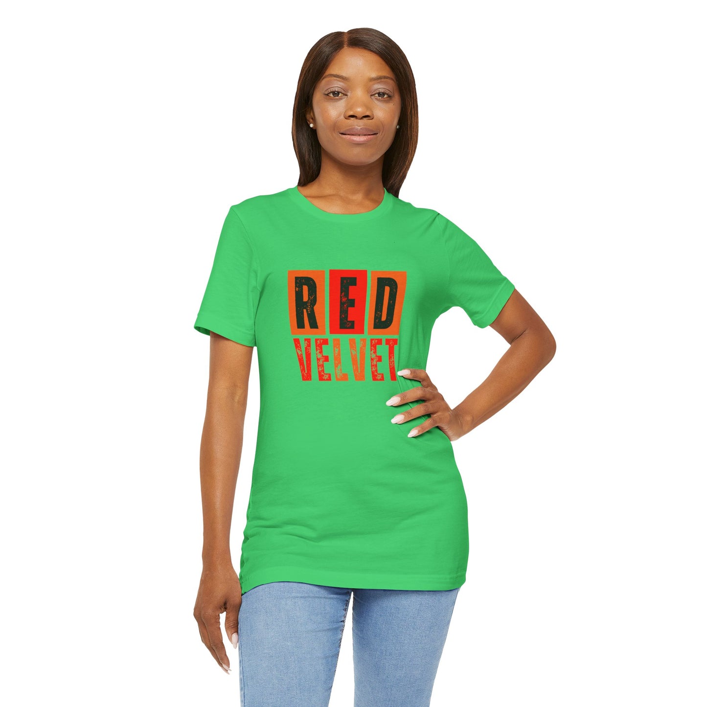 Red Velvet T-Shirt - Unisex Jersey Tee, Music Lover Gift, Concert Apparel, Casual Wear, Cute Graphic Tee, Gift for Her
