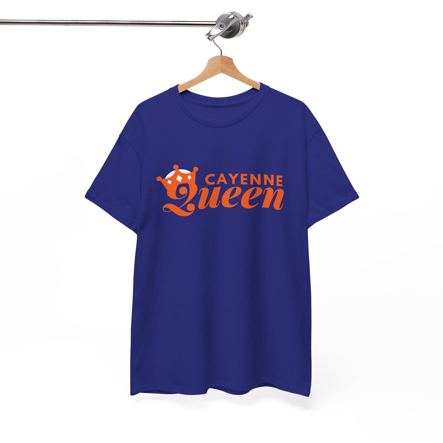Cayenne Queen Unisex Heavy Cotton Tee, Casual Wear, Gift for Her, Birthday Shirt, Fun Quote Tee, Soft Cotton Top
