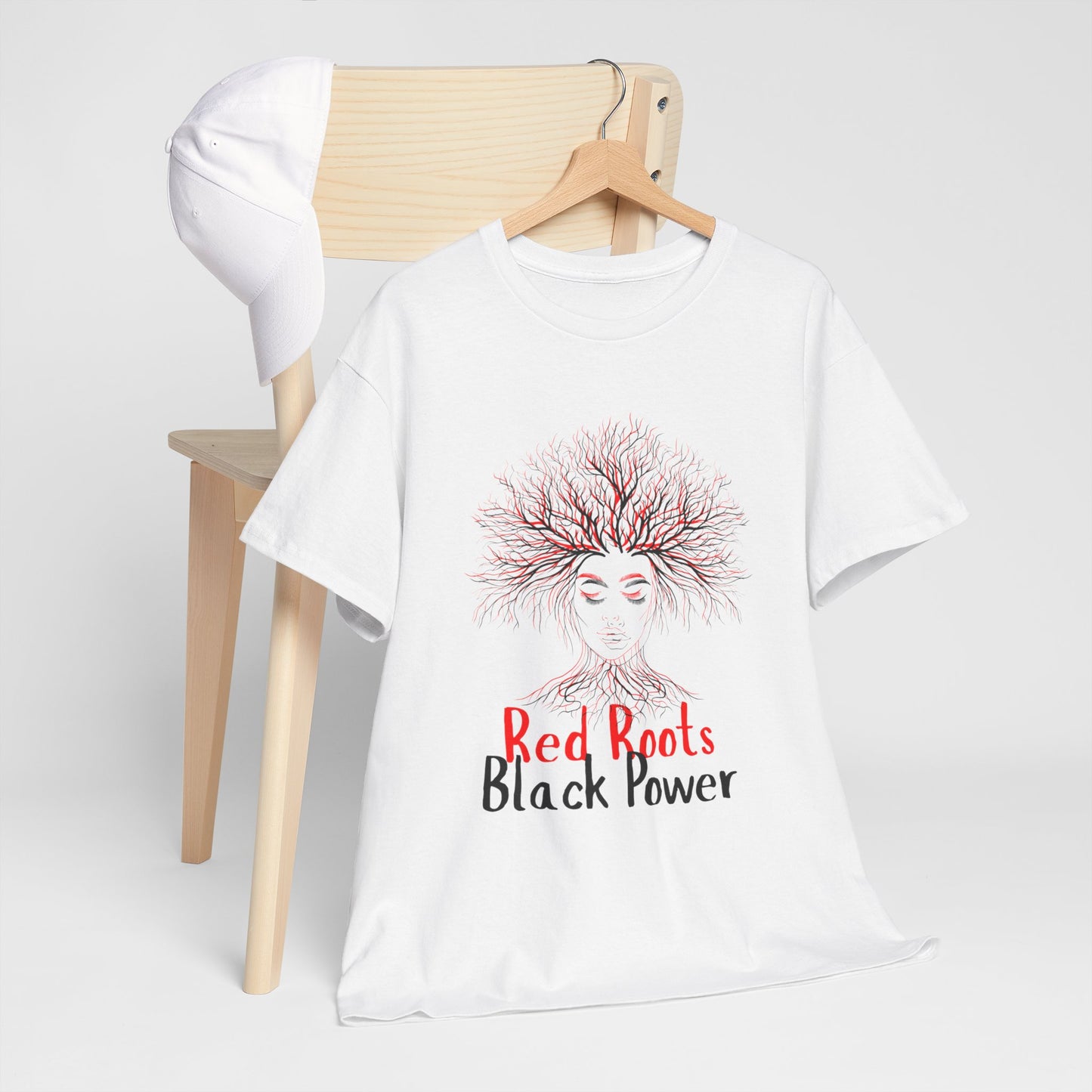 Empowering Black Roots Tee, Unisex Heavy Cotton Tee, Black Power Shirt, Afrocentric Apparel, Gift for Activists, Celebration of Culture