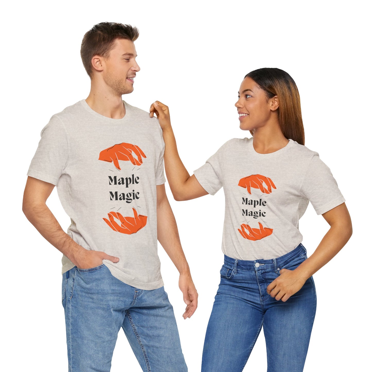 Maple Magic Unisex Tee - Cozy Casual Wear, Nature Lover Gift, Autumn Fashion, Eco-Friendly Style, Seasonal Celebration Top
