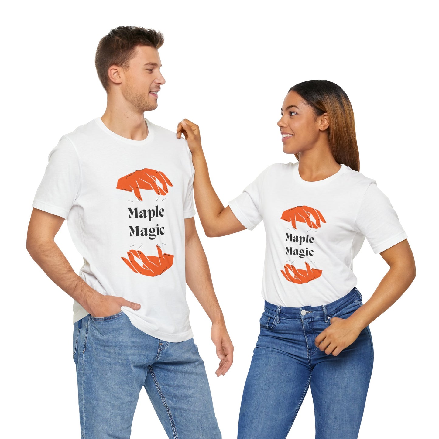 Maple Magic Unisex Tee - Cozy Casual Wear, Nature Lover Gift, Autumn Fashion, Eco-Friendly Style, Seasonal Celebration Top