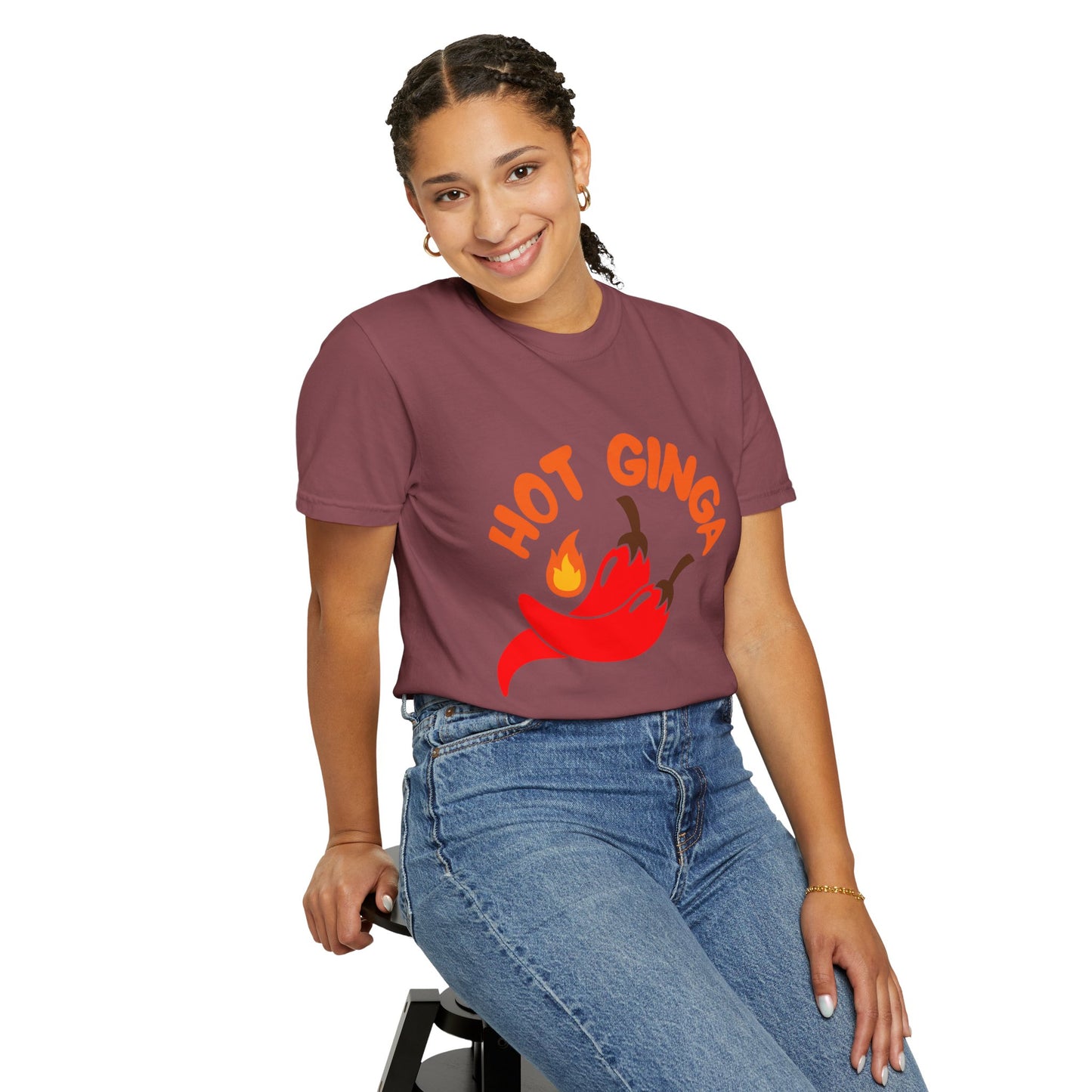Spicy Chili T-Shirt, Hot Ginga Tee, Casual Summer Top, Gift for Spice Lovers, Unisex Graphic Shirt, Trendy Streetwear