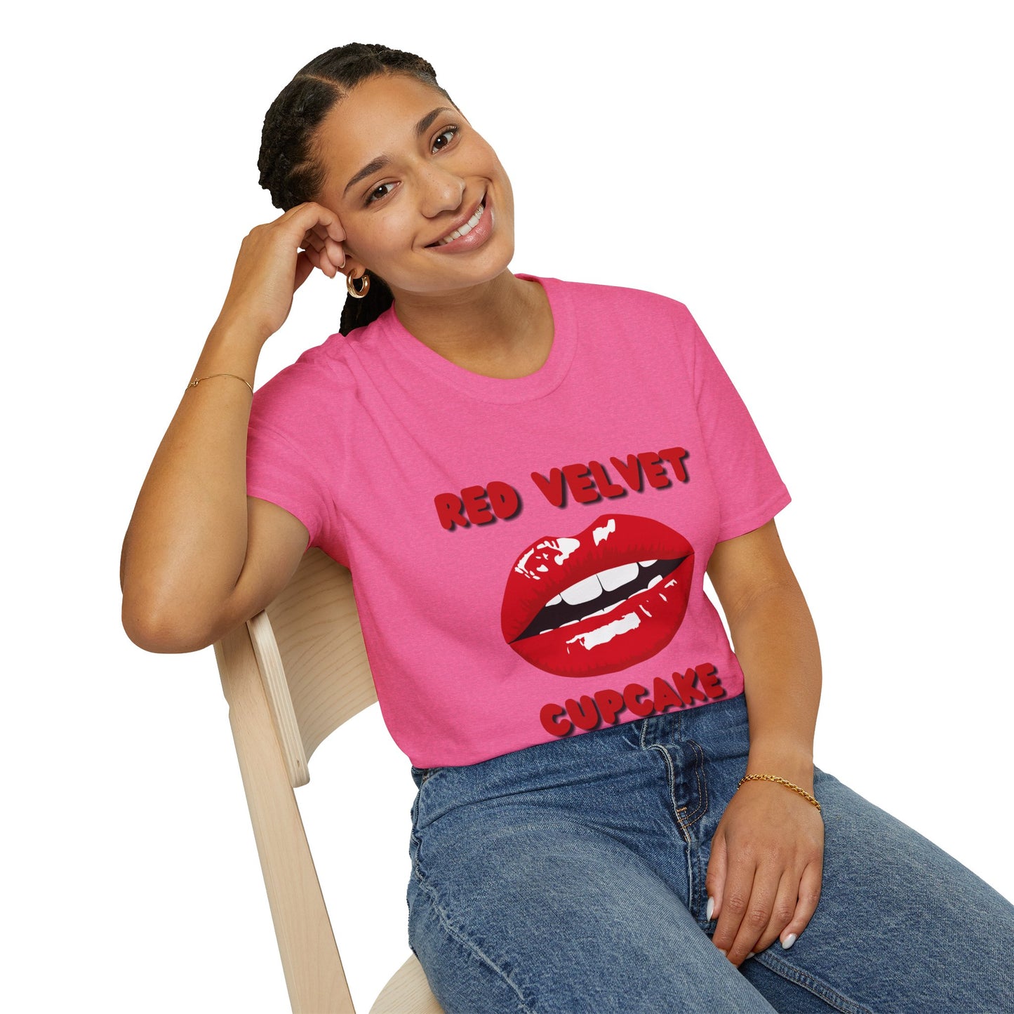 Red Velvet Cupcake T-Shirt, Unisex Graphic Tee, Funny Food Shirt, Birthday Gift, Dessert Lover Apparel, Baking Enthusiast Top