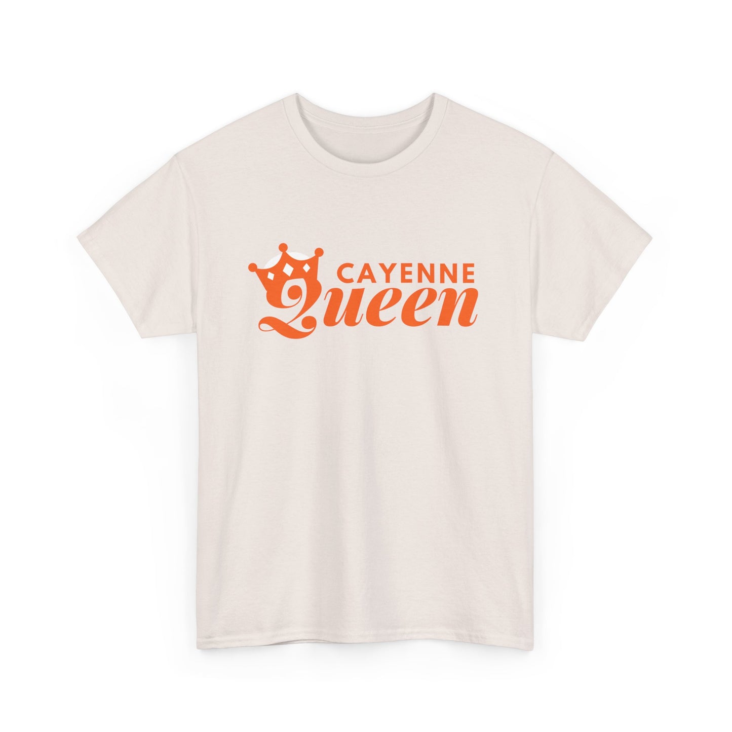 Cayenne Queen Unisex Heavy Cotton Tee, Casual Wear, Gift for Her, Birthday Shirt, Fun Quote Tee, Soft Cotton Top