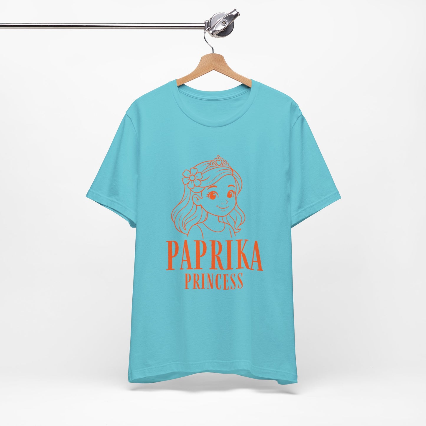 Paprika Princess Unisex Tee - Cute Graphic T-Shirt for Girls, Fun Casual Wear, Birthday Gift, Princess Theme, Gift for Kids