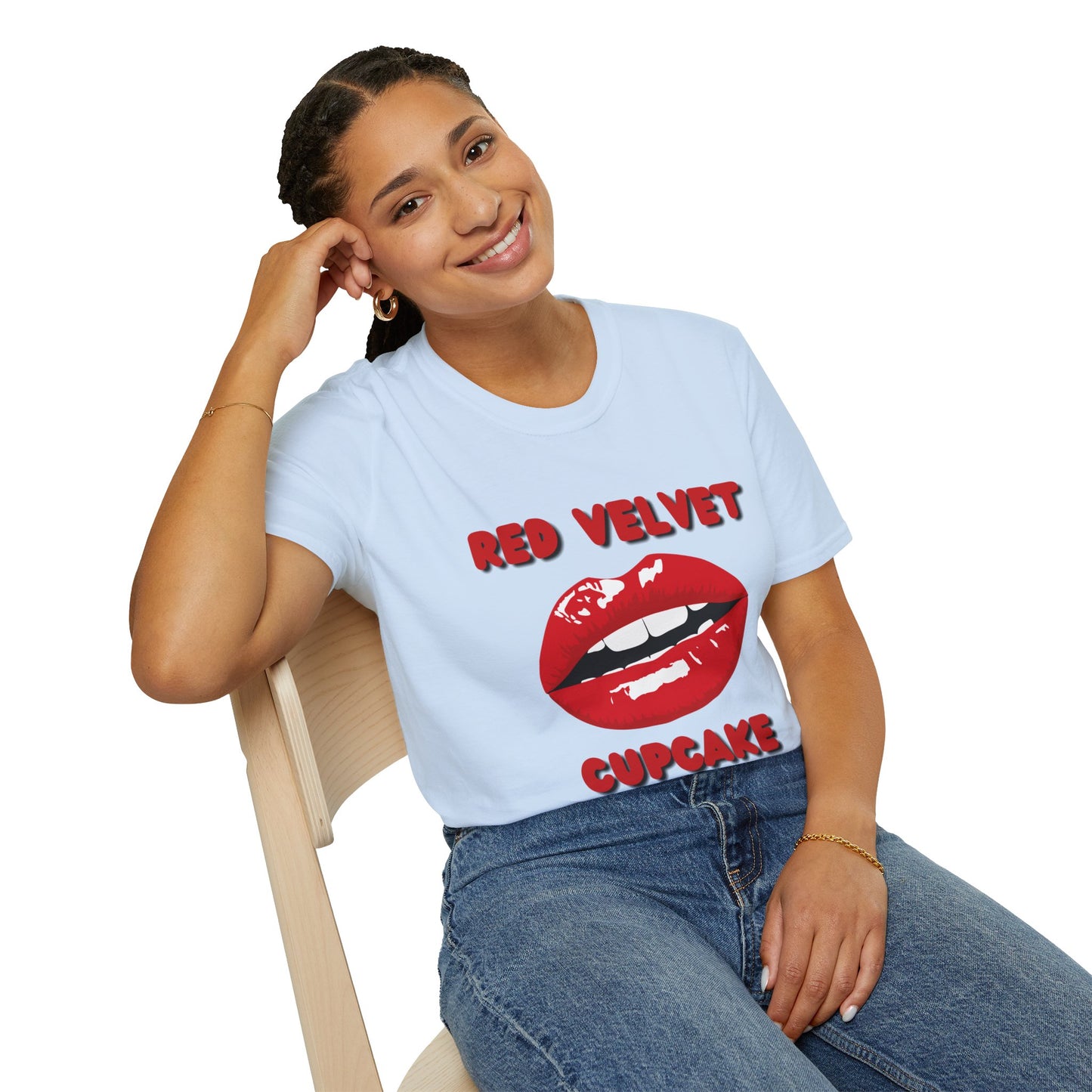 Red Velvet Cupcake T-Shirt, Unisex Graphic Tee, Funny Food Shirt, Birthday Gift, Dessert Lover Apparel, Baking Enthusiast Top