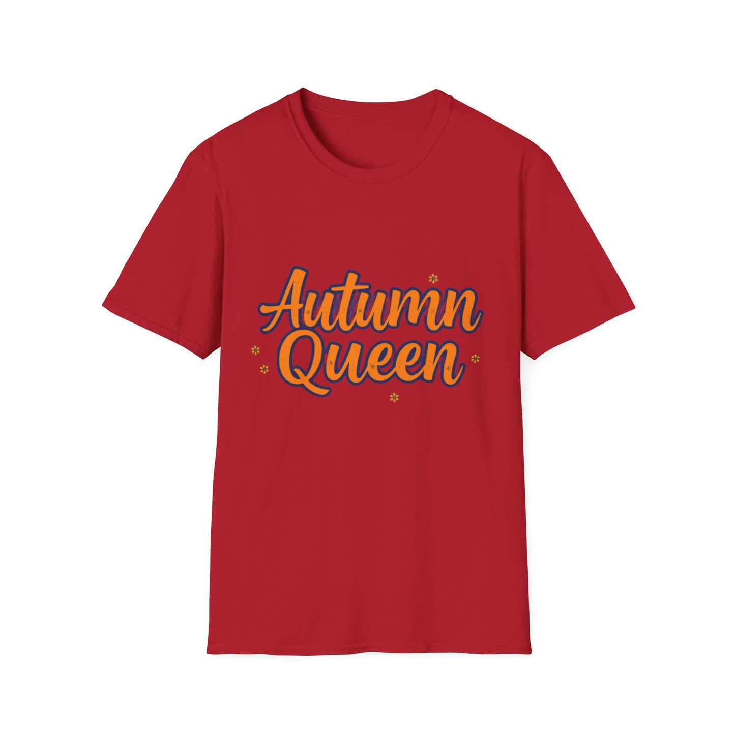 Autumn Queen Unisex Softstyle T-Shirt, Cozy Fall Tee, Gift for Autumn Lover, Seasonal Fashion, Thanksgiving Celebration Top