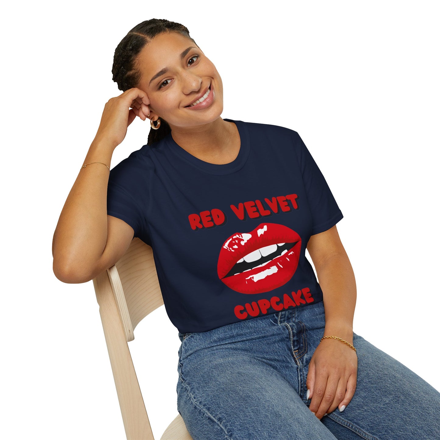 Red Velvet Cupcake T-Shirt, Unisex Graphic Tee, Funny Food Shirt, Birthday Gift, Dessert Lover Apparel, Baking Enthusiast Top