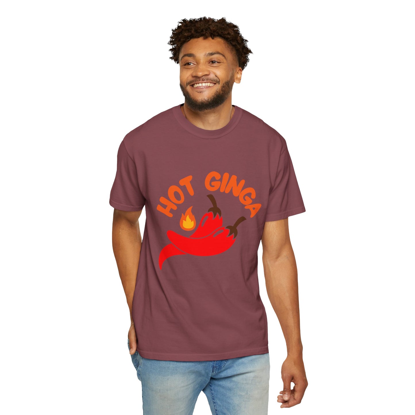Spicy Chili T-Shirt, Hot Ginga Tee, Casual Summer Top, Gift for Spice Lovers, Unisex Graphic Shirt, Trendy Streetwear