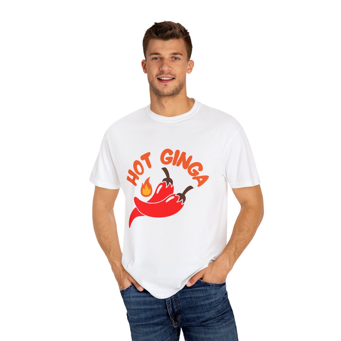 Spicy Chili T-Shirt, Hot Ginga Tee, Casual Summer Top, Gift for Spice Lovers, Unisex Graphic Shirt, Trendy Streetwear
