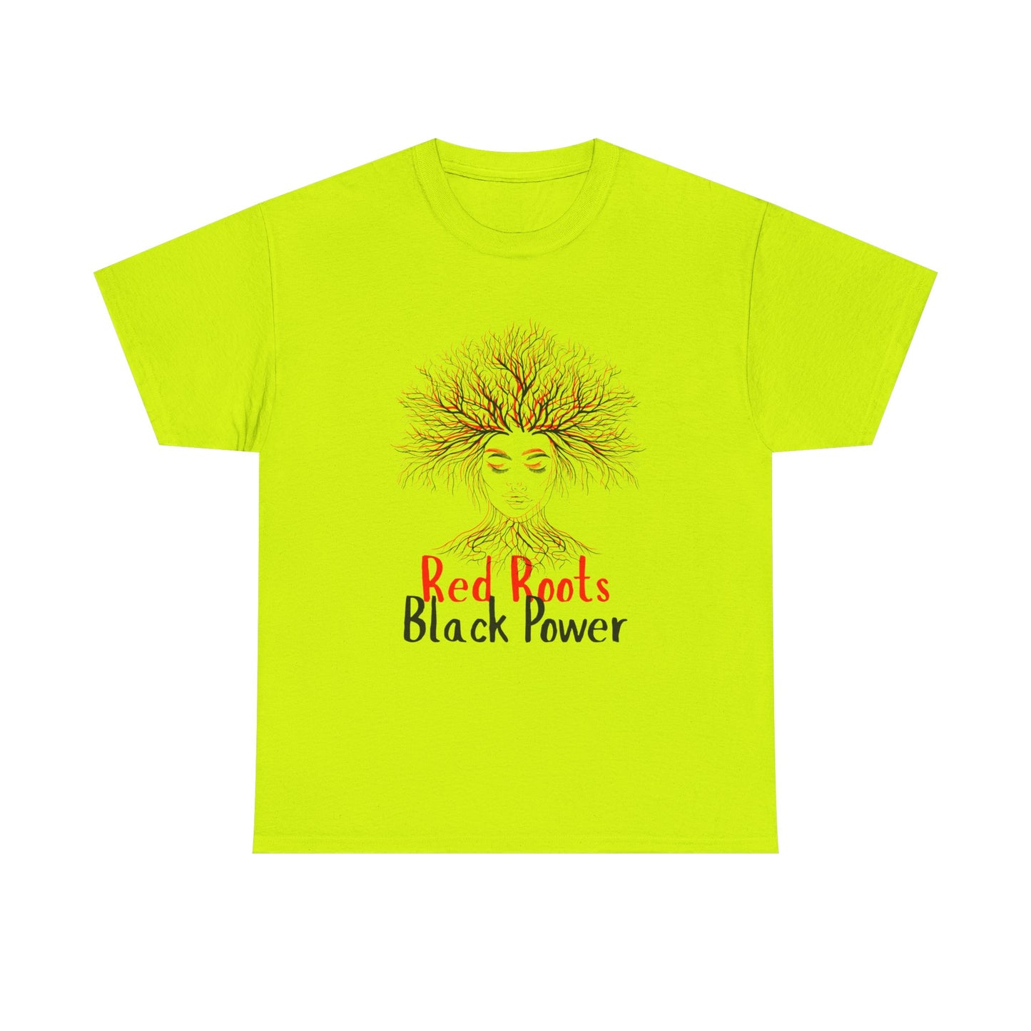 Empowering Black Roots Tee, Unisex Heavy Cotton Tee, Black Power Shirt, Afrocentric Apparel, Gift for Activists, Celebration of Culture