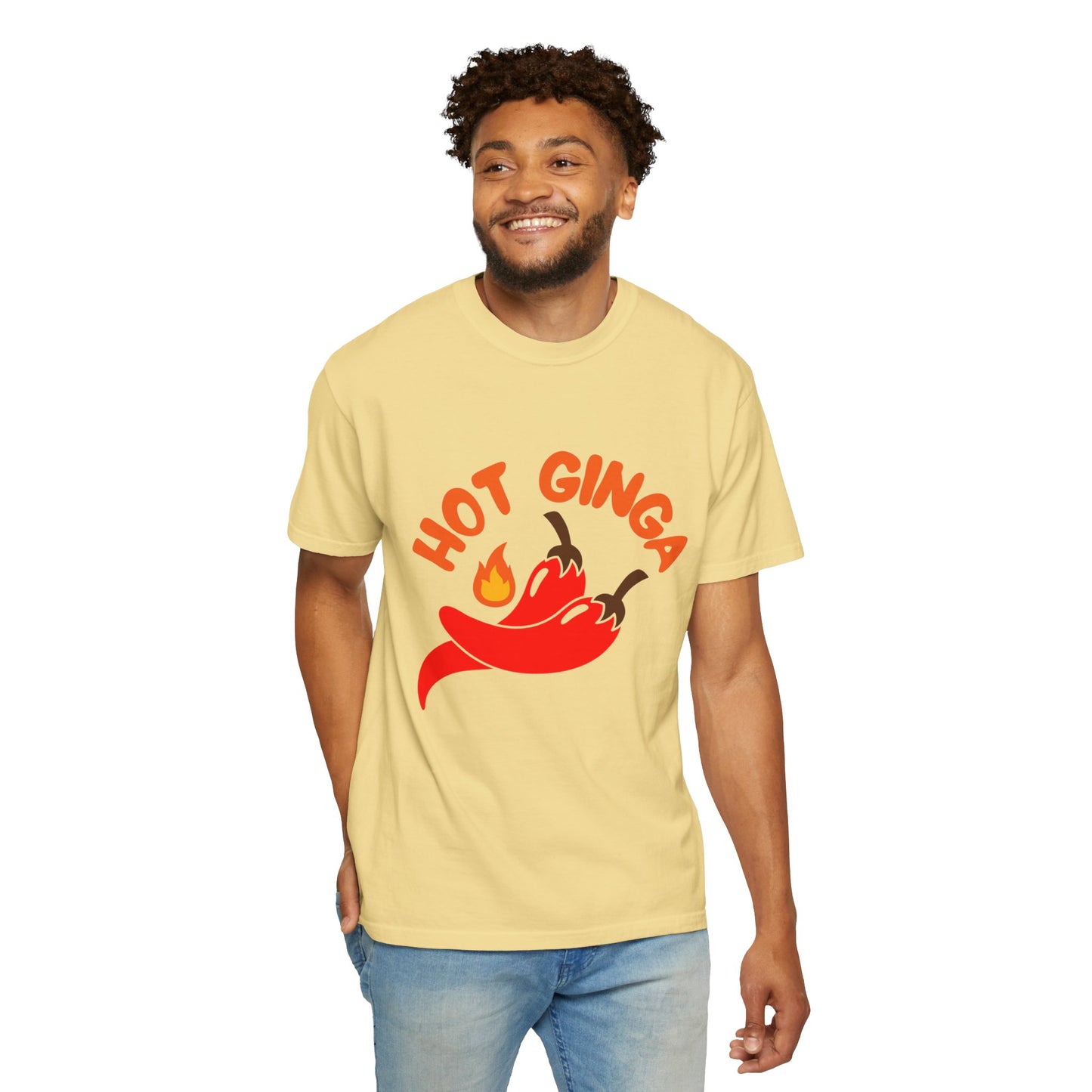Spicy Chili T-Shirt, Hot Ginga Tee, Casual Summer Top, Gift for Spice Lovers, Unisex Graphic Shirt, Trendy Streetwear