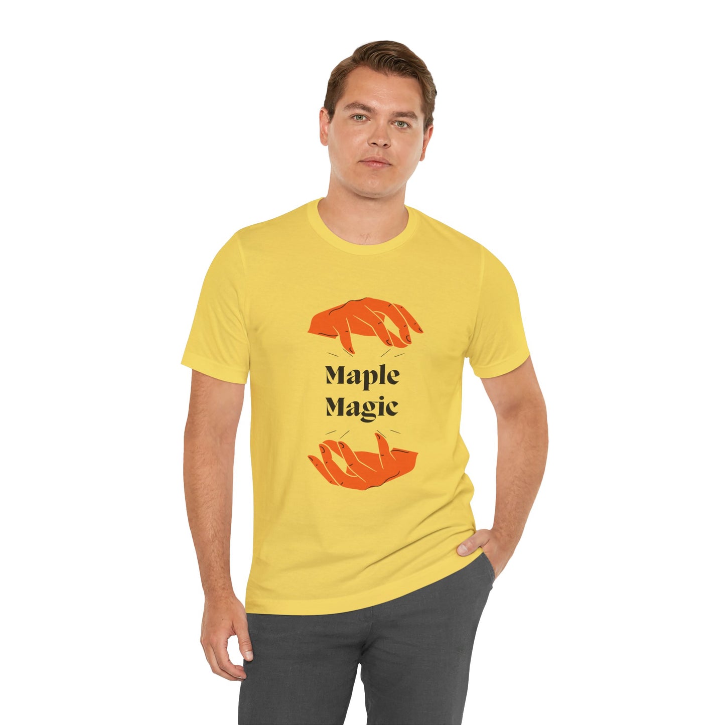 Maple Magic Unisex Tee - Cozy Casual Wear, Nature Lover Gift, Autumn Fashion, Eco-Friendly Style, Seasonal Celebration Top