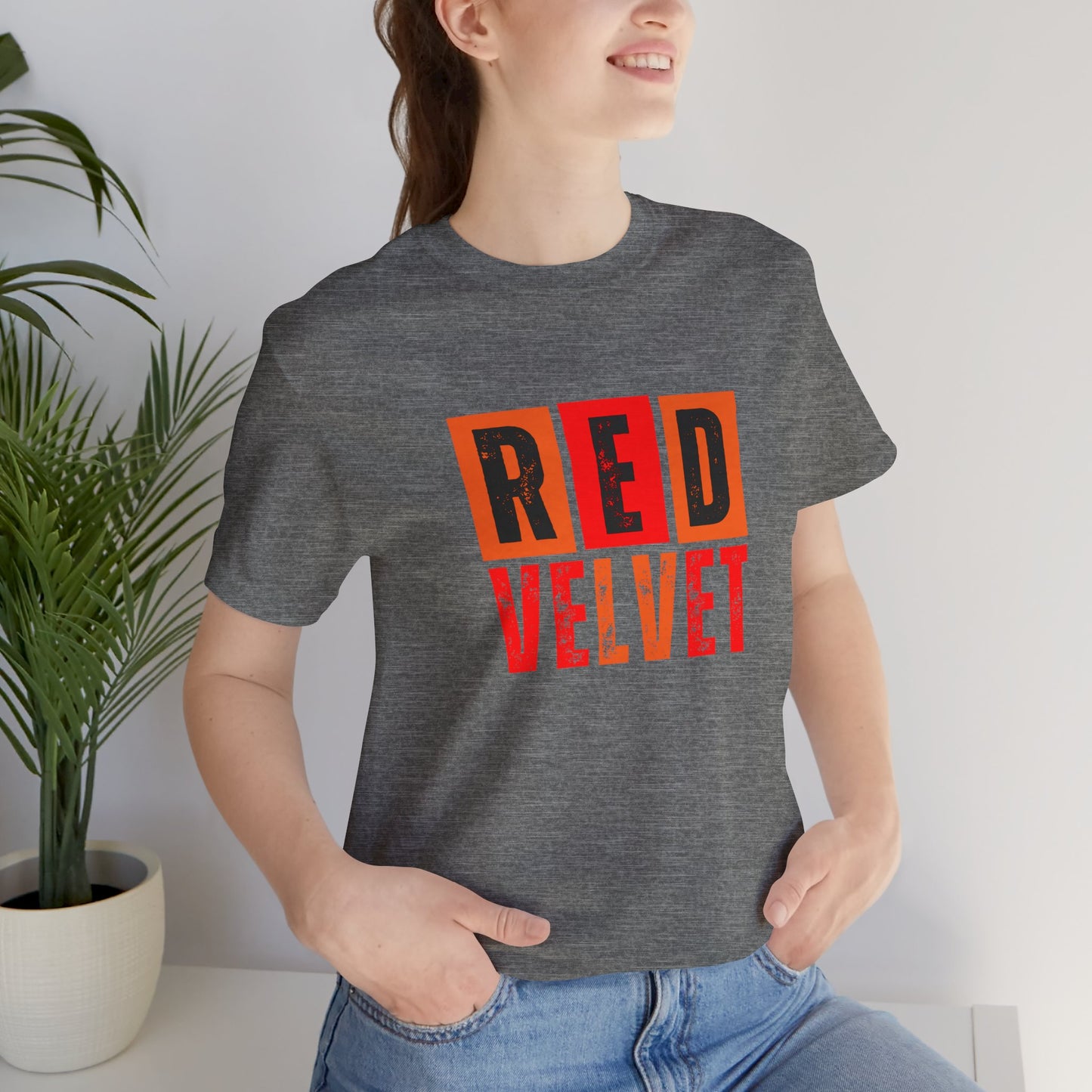 Red Velvet T-Shirt - Unisex Jersey Tee, Music Lover Gift, Concert Apparel, Casual Wear, Cute Graphic Tee, Gift for Her