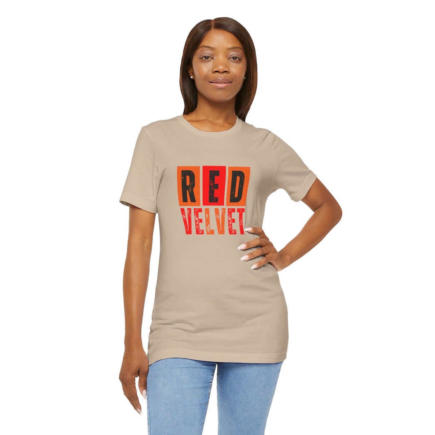 Red Velvet T-Shirt - Unisex Jersey Tee, Music Lover Gift, Concert Apparel, Casual Wear, Cute Graphic Tee, Gift for Her