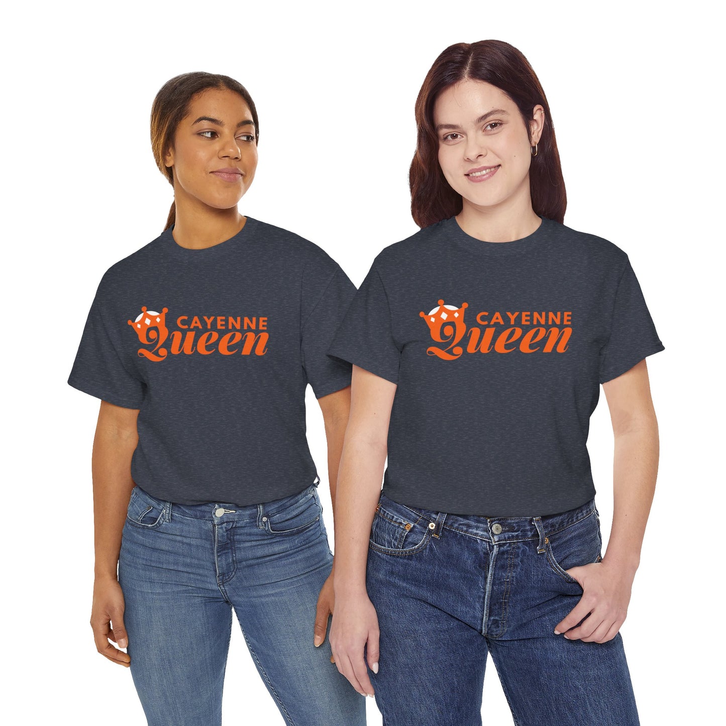Cayenne Queen Unisex Heavy Cotton Tee, Casual Wear, Gift for Her, Birthday Shirt, Fun Quote Tee, Soft Cotton Top