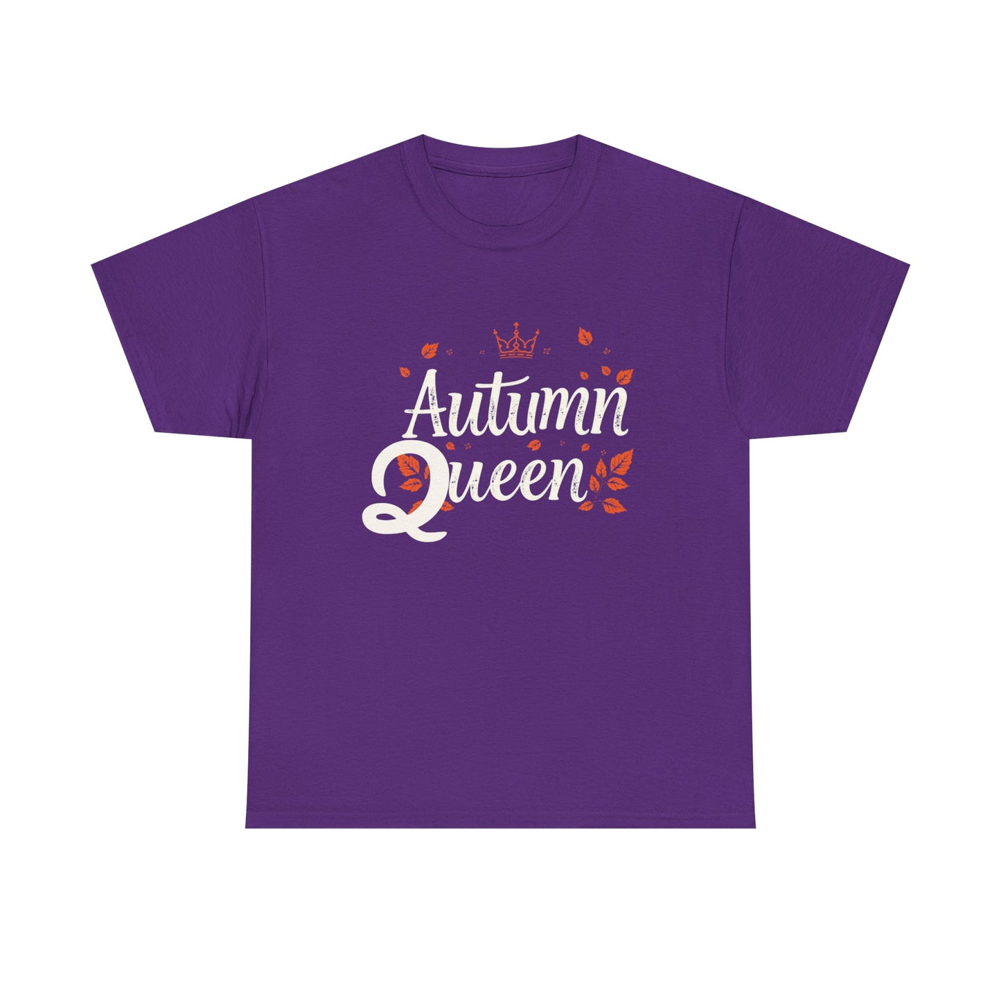 Autumn Queen Tee - Unisex Heavy Cotton T-Shirt, Fall Fashion, Seasonal Apparel, Gift for Her, Thanksgiving Style