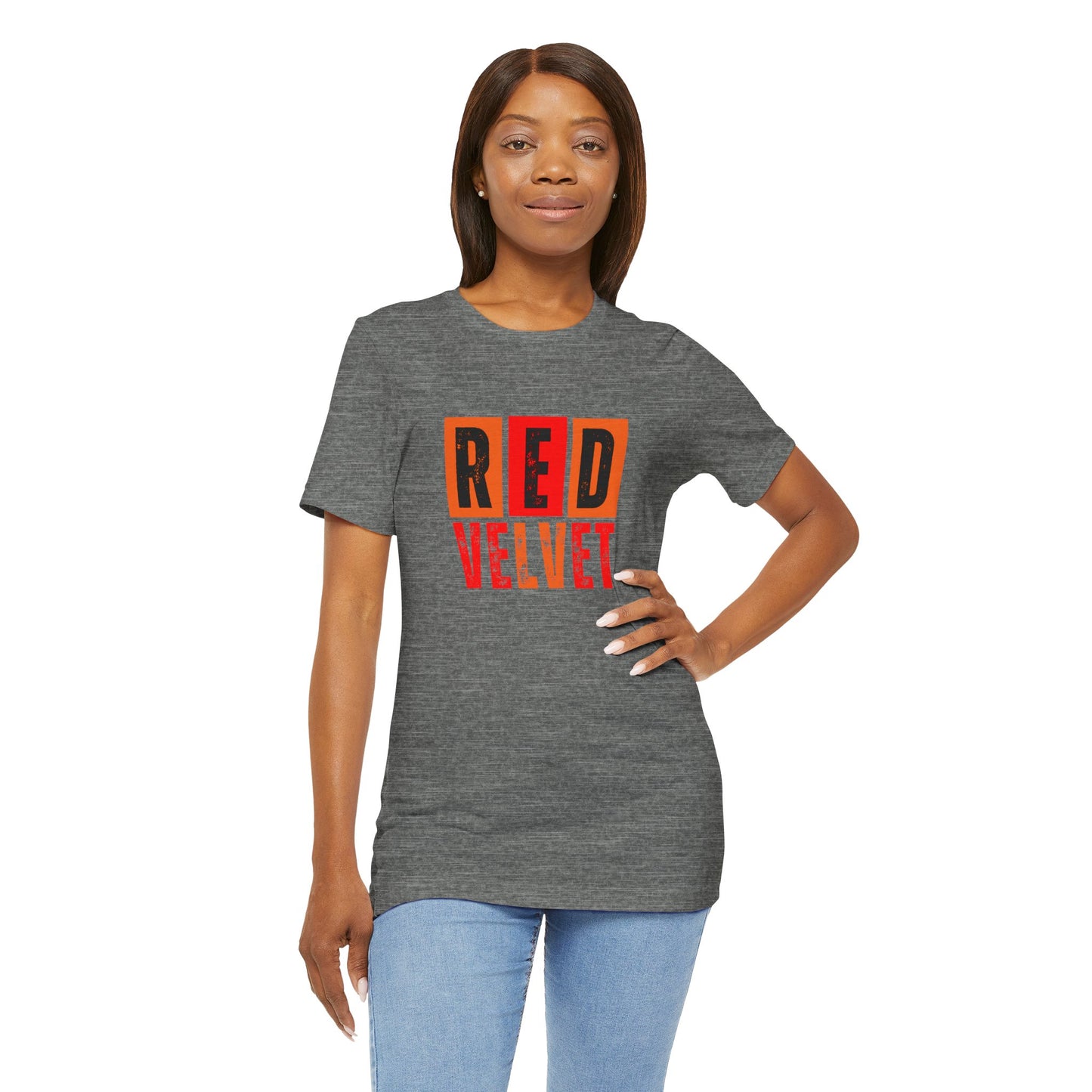Red Velvet T-Shirt - Unisex Jersey Tee, Music Lover Gift, Concert Apparel, Casual Wear, Cute Graphic Tee, Gift for Her