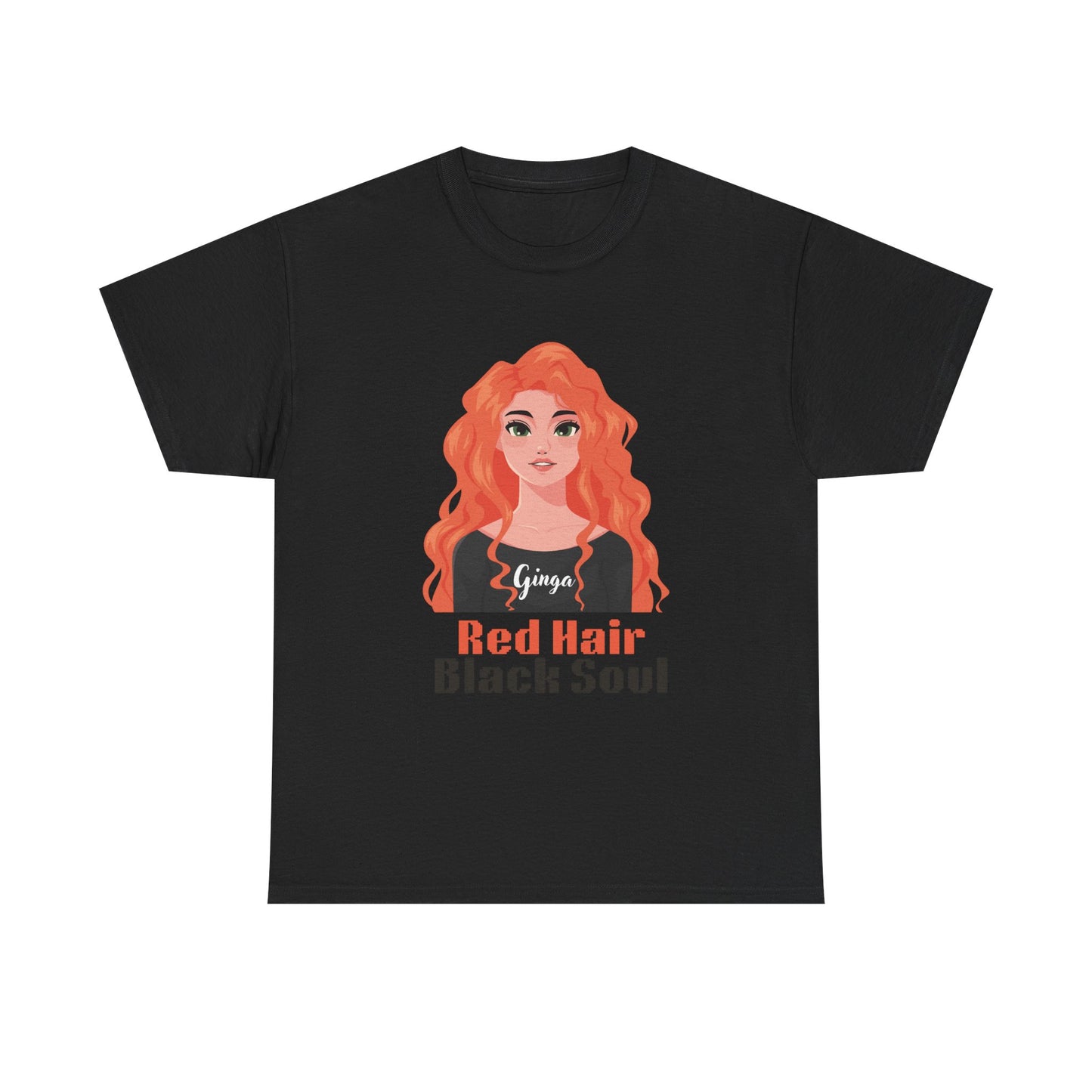 Red Hair, Black Soul Unisex Tee - Perfect Gift for Redheads, Unique Ginger Apparel, Casual Lifestyle, Fun Love Tee