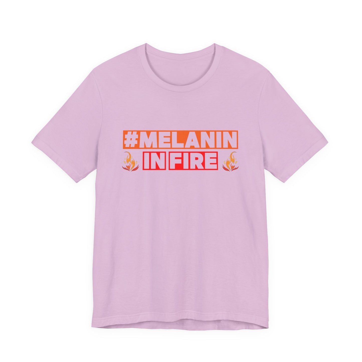 #MELANIN IN FIRE Unisex Jersey Tee, Summer Fashion, Afrocentric Shirt, Gift for Her, All-Occasion Top, Urban Lifestyle Wear