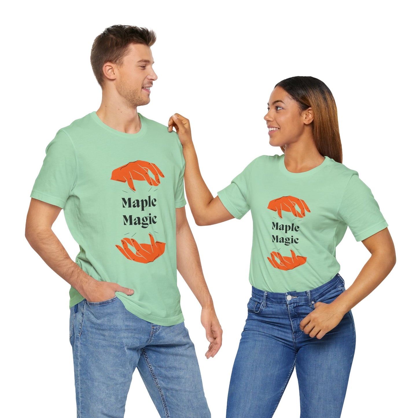 Maple Magic Unisex Tee - Cozy Casual Wear, Nature Lover Gift, Autumn Fashion, Eco-Friendly Style, Seasonal Celebration Top