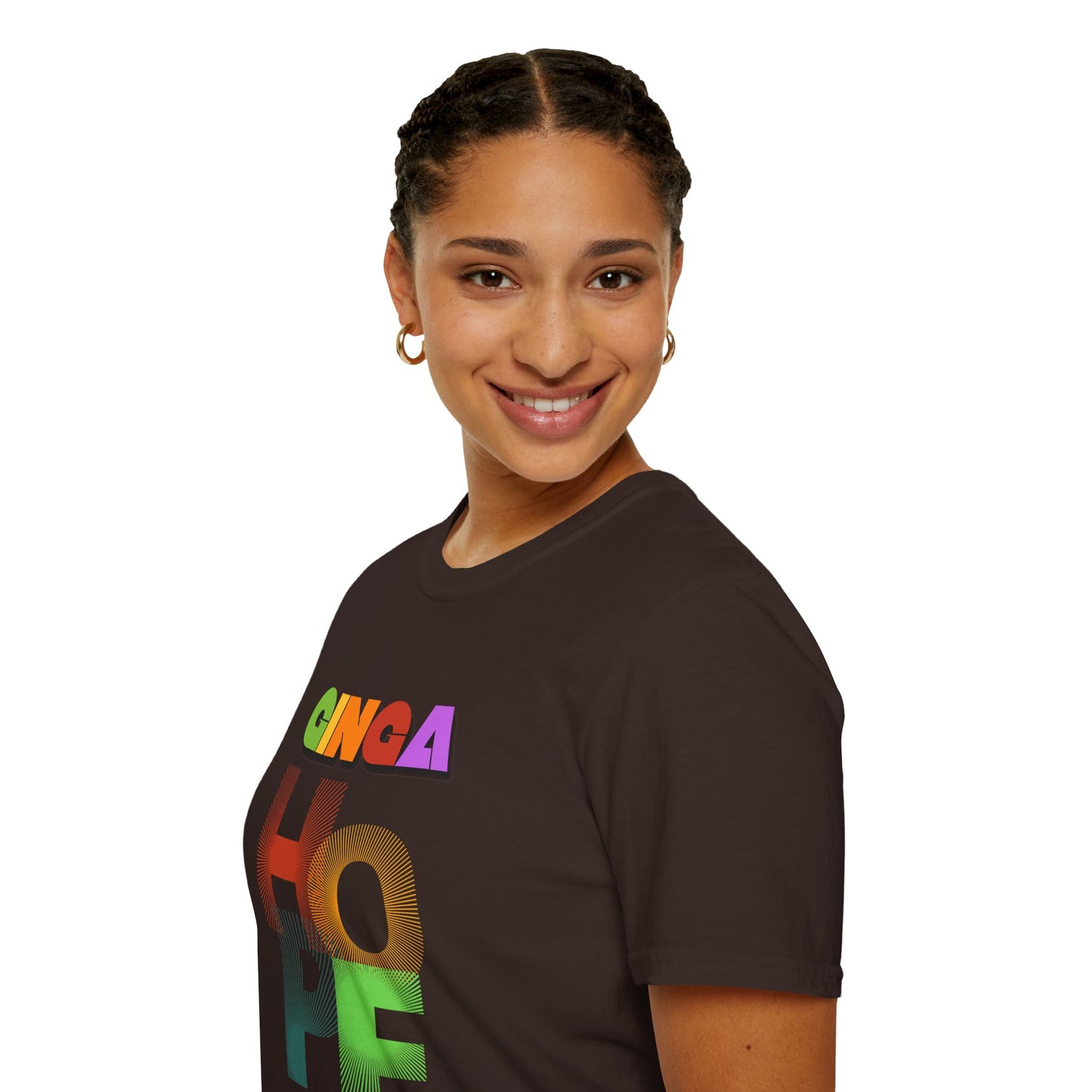 Colorful Hope Unisex T-Shirt, Inspirational Gift, Positive Message Tee, Casual Wear, Self-Care Apparel