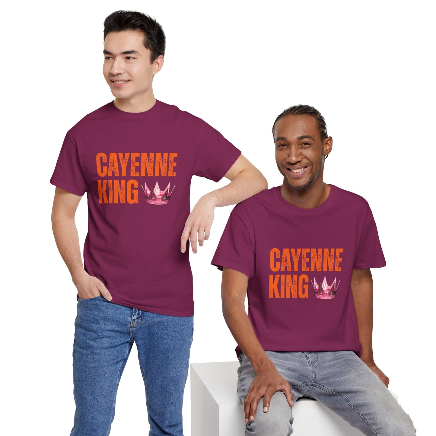 Cayenne King Cotton Tee | Unisex Graphic T-Shirt, Casual Wear, Birthday Gift, Affordable Fashion, Everyday Comfort