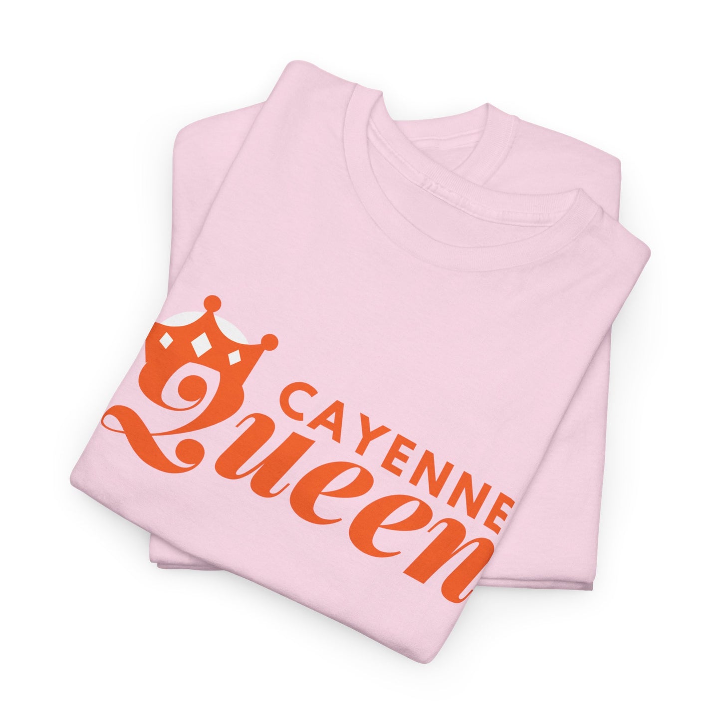 Cayenne Queen Unisex Heavy Cotton Tee, Casual Wear, Gift for Her, Birthday Shirt, Fun Quote Tee, Soft Cotton Top