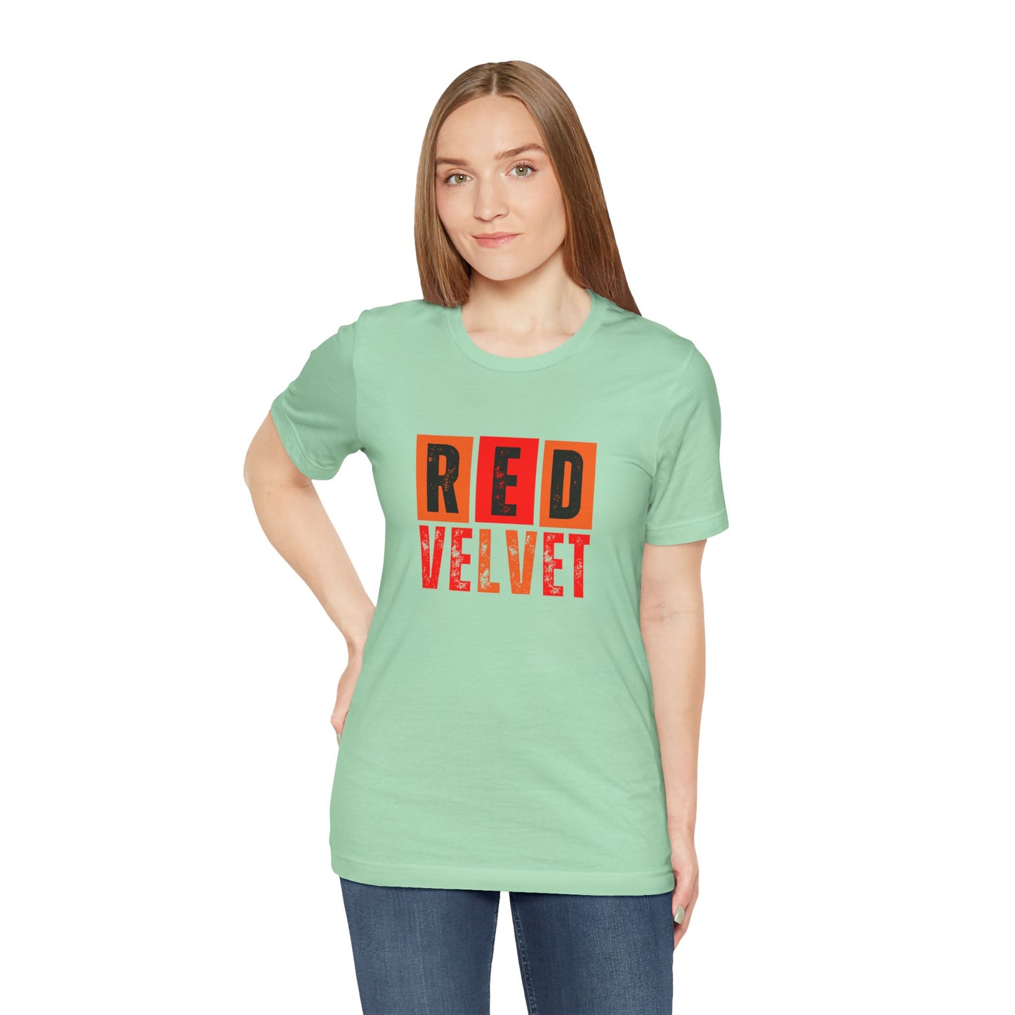 Red Velvet T-Shirt - Unisex Jersey Tee, Music Lover Gift, Concert Apparel, Casual Wear, Cute Graphic Tee, Gift for Her