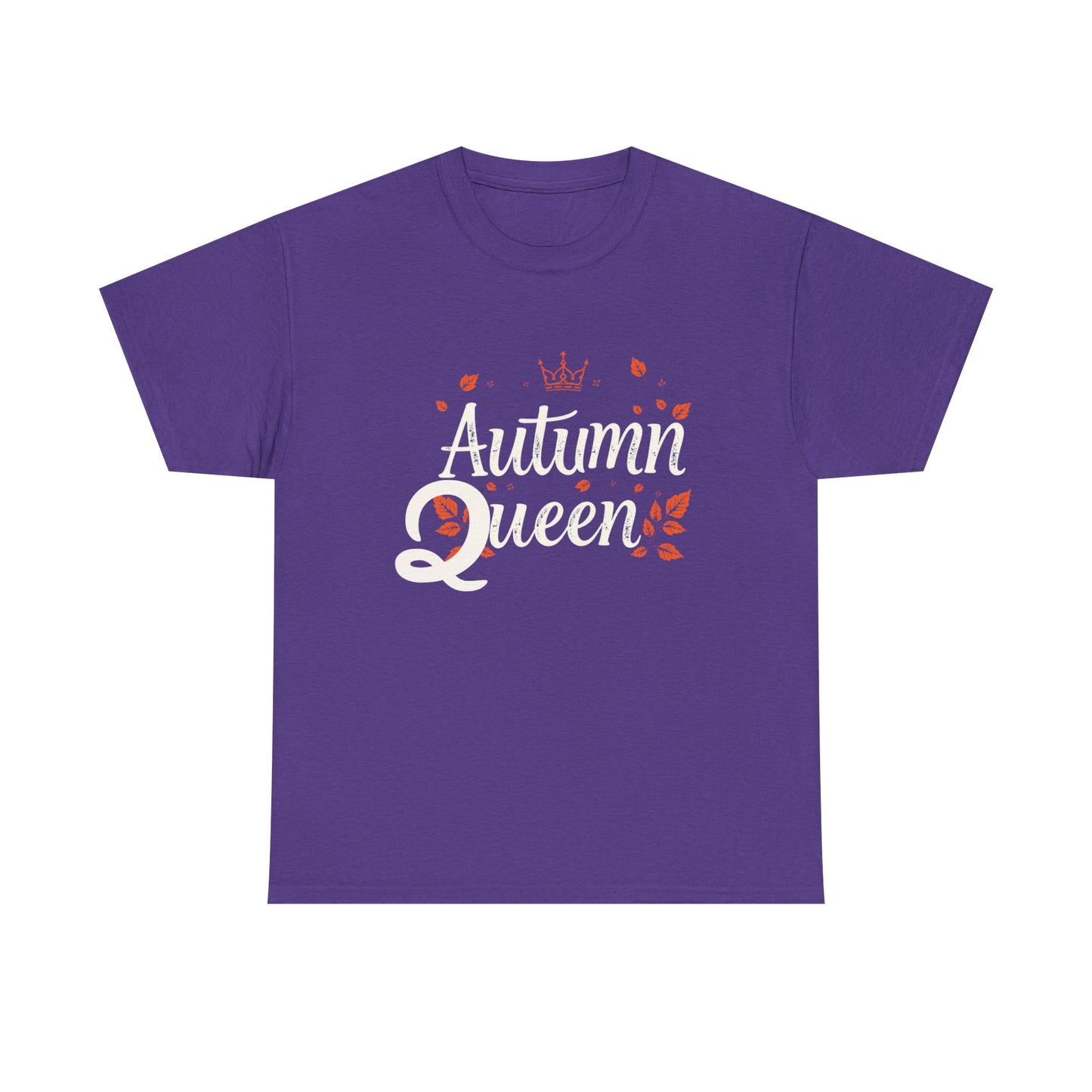 Autumn Queen Tee - Unisex Heavy Cotton T-Shirt, Fall Fashion, Seasonal Apparel, Gift for Her, Thanksgiving Style