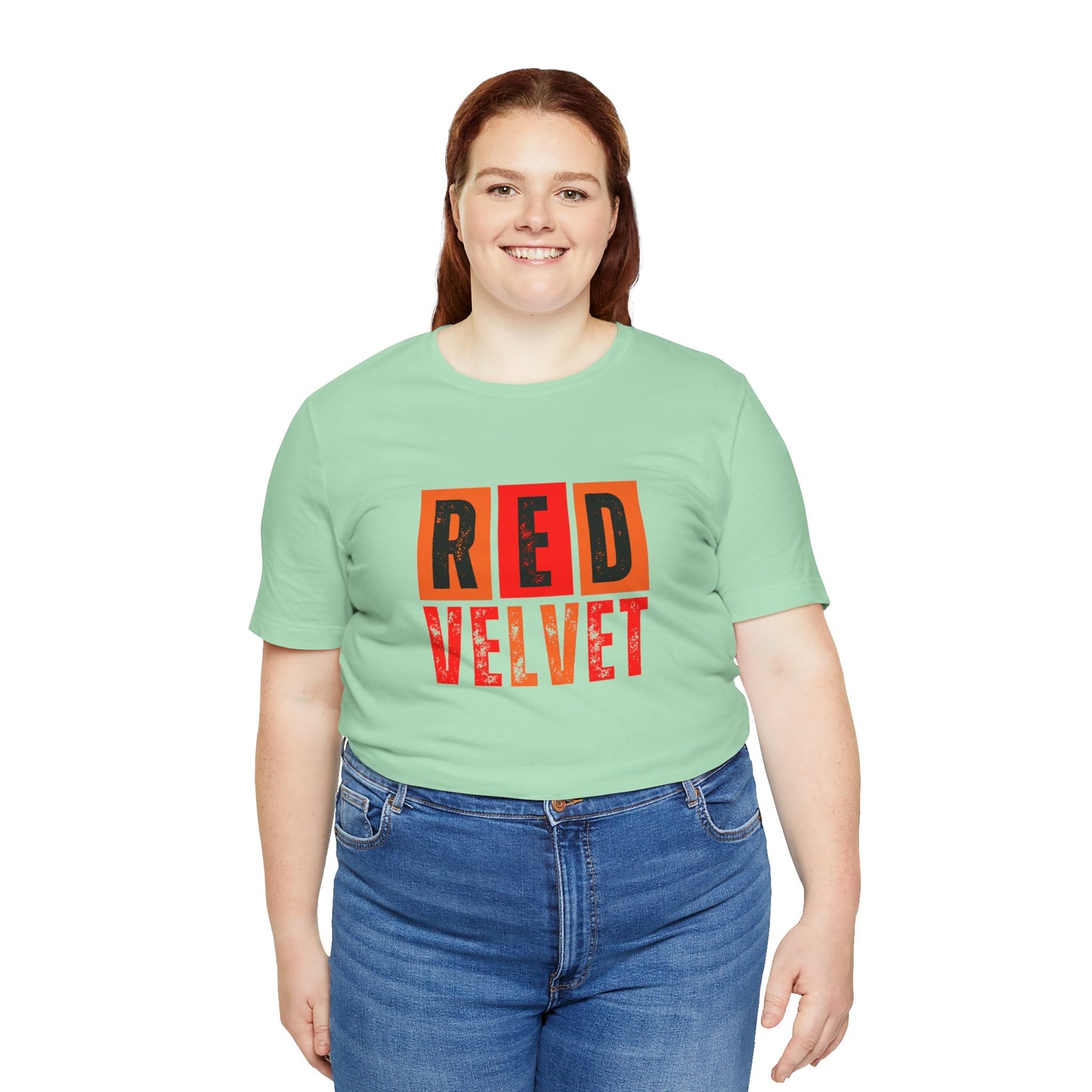 Red Velvet T-Shirt - Unisex Jersey Tee, Music Lover Gift, Concert Apparel, Casual Wear, Cute Graphic Tee, Gift for Her