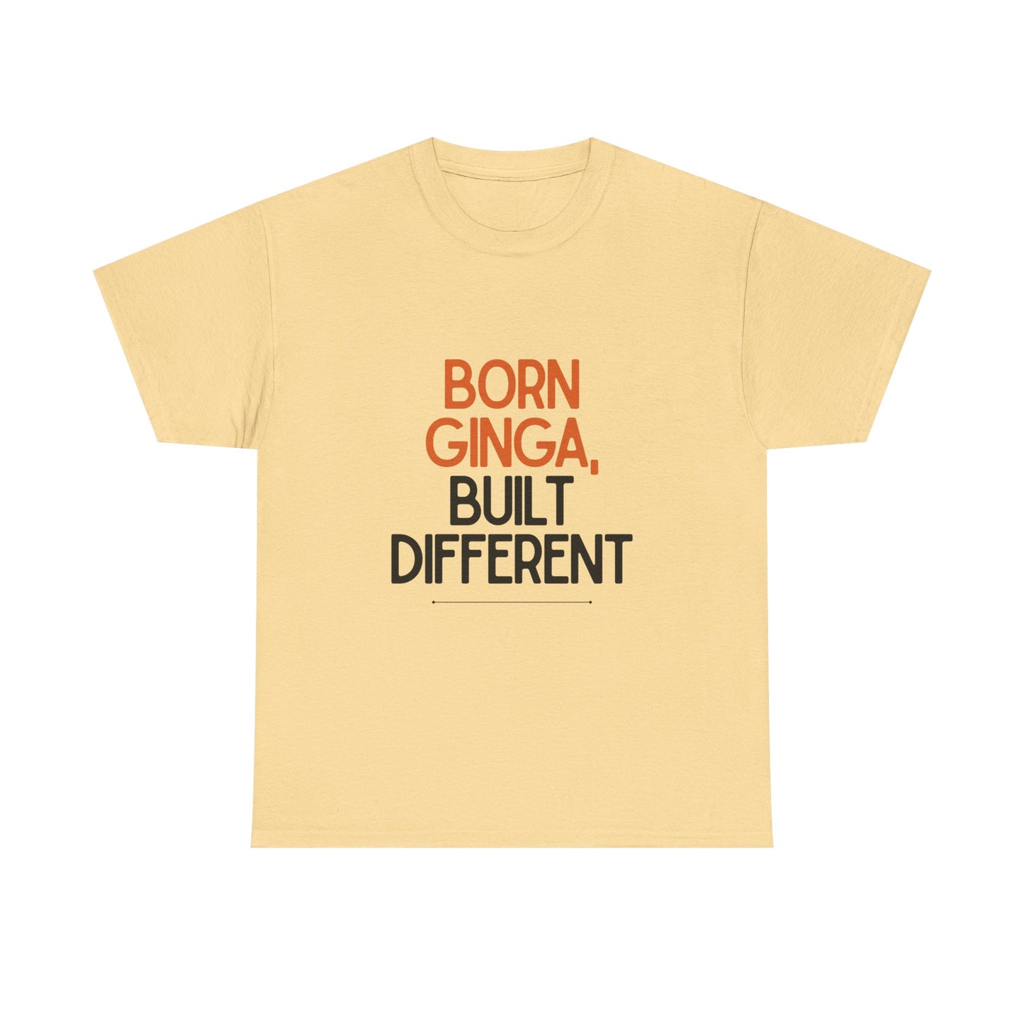 Born Ginga Unisex Heavy Cotton Tee - Celebrate Uniqueness, Casual Wear, Gift for Friends, Everyday Comfort, Statement T-Shirt