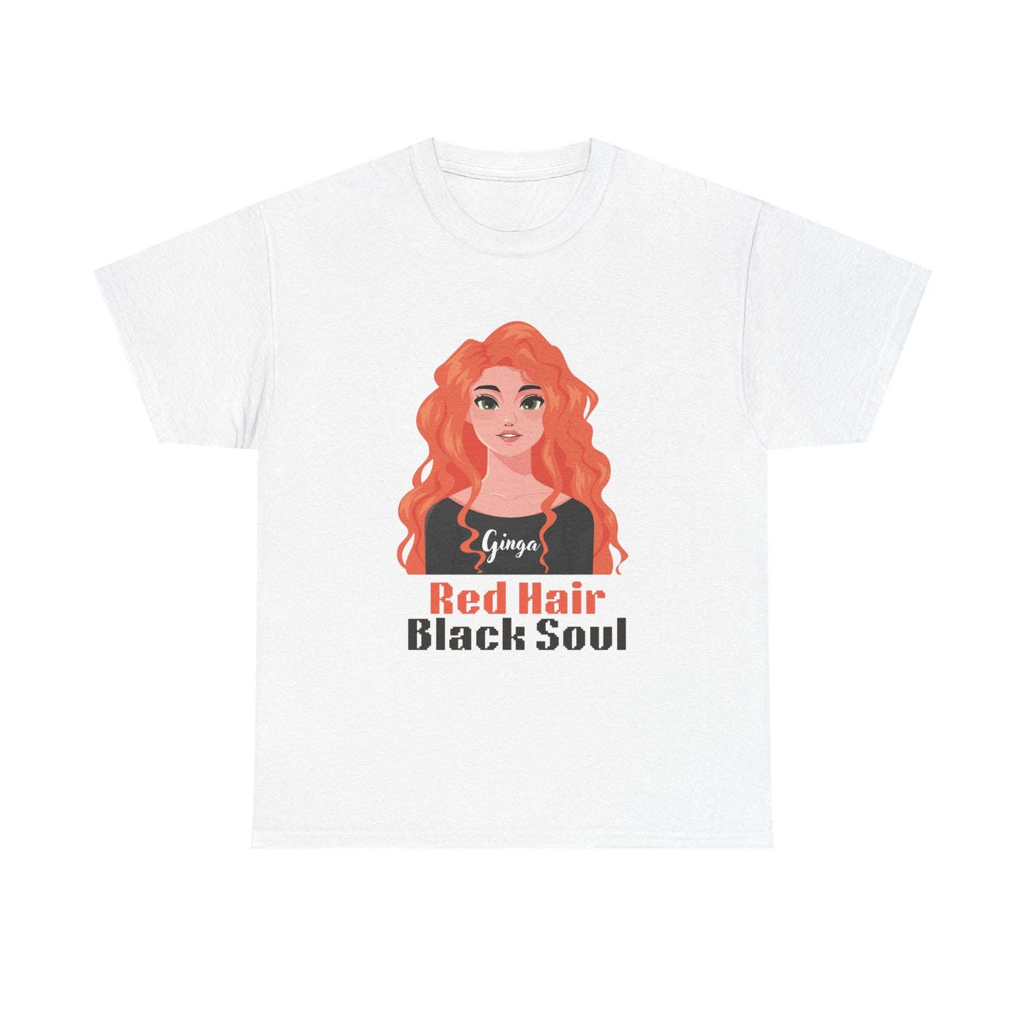 Red Hair, Black Soul Unisex Tee - Perfect Gift for Redheads, Unique Ginger Apparel, Casual Lifestyle, Fun Love Tee