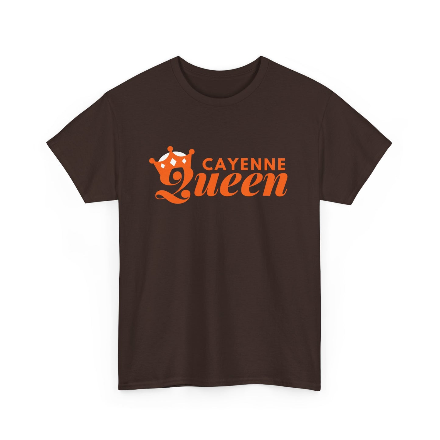 Cayenne Queen Unisex Heavy Cotton Tee, Casual Wear, Gift for Her, Birthday Shirt, Fun Quote Tee, Soft Cotton Top