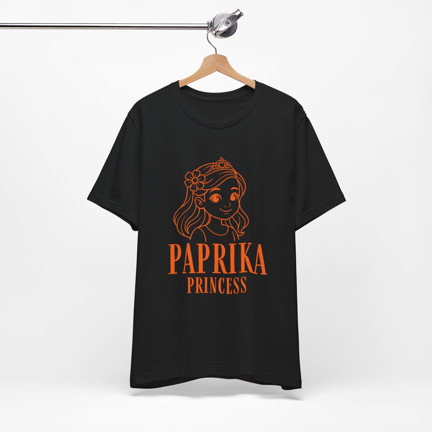 Paprika Princess Unisex Tee - Cute Graphic T-Shirt for Girls, Fun Casual Wear, Birthday Gift, Princess Theme, Gift for Kids
