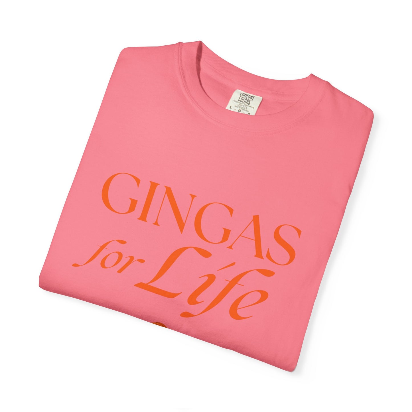 Gingas for Life T-Shirt, Fun T-Shirt for Redheads, Unisex Gift for Friends, Casual Wear, Celebration Tee