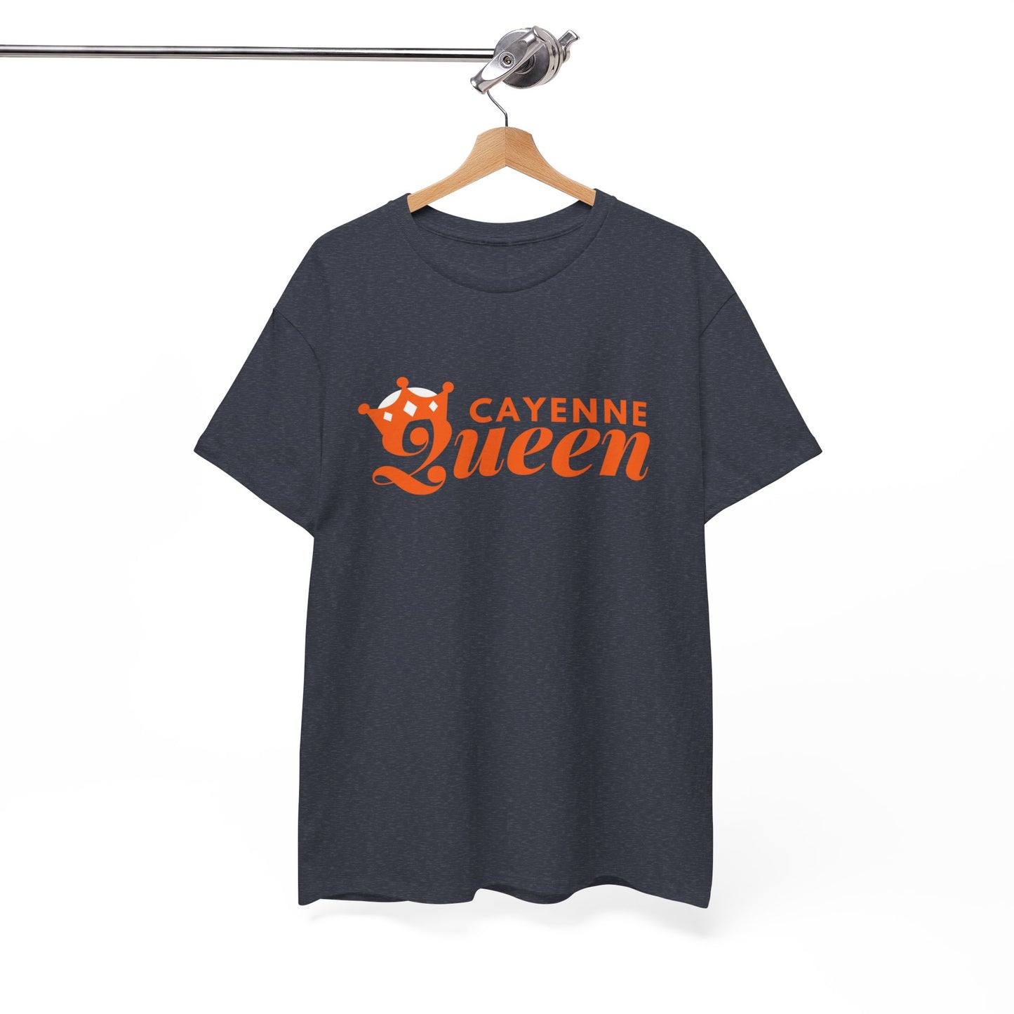 Cayenne Queen Unisex Heavy Cotton Tee, Casual Wear, Gift for Her, Birthday Shirt, Fun Quote Tee, Soft Cotton Top