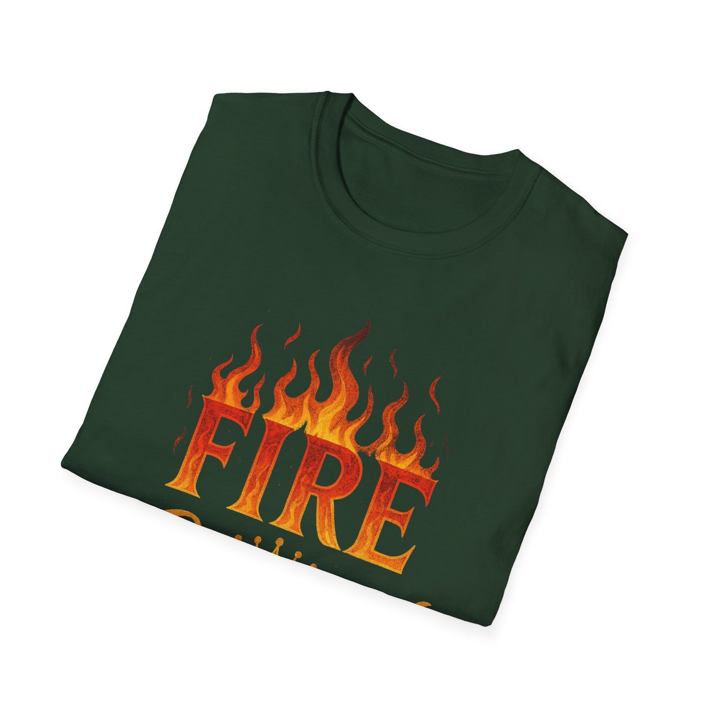 Fire Crowned Unisex Softstyle T-Shirt | Summer Vibes Tee, Gift for Him/Her, Festival Shirt, Casual Wear, Birthday Apparel