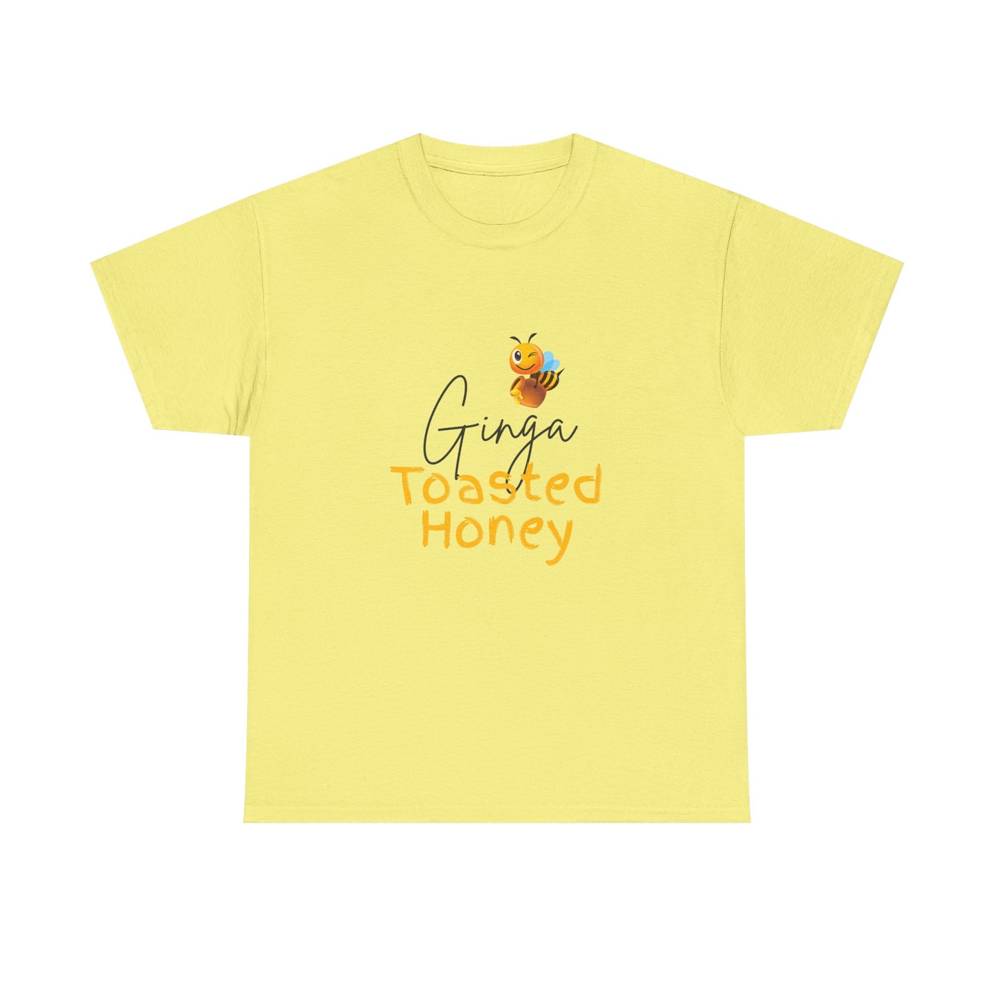 Bee-Themed Unisex Heavy Cotton Tee - Perfect Gift for Honey Lovers, Casual Wear, Eco-Friendly, Birthday, Honey Appreciation