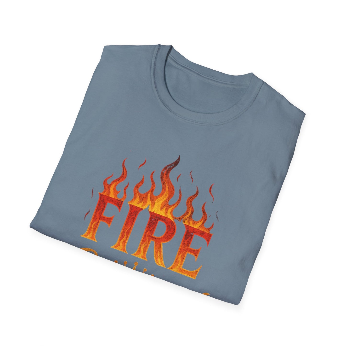 Fire Crowned Unisex Softstyle T-Shirt | Summer Vibes Tee, Gift for Him/Her, Festival Shirt, Casual Wear, Birthday Apparel