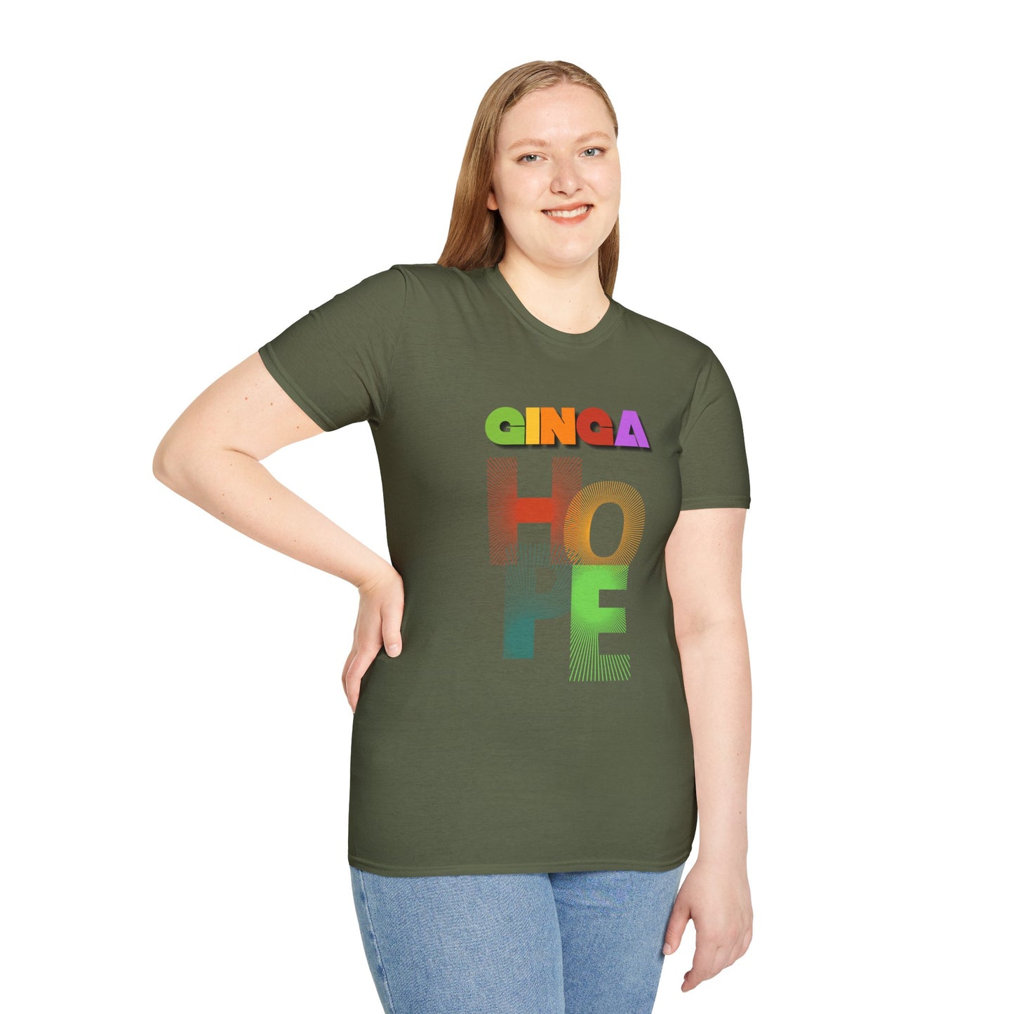 Colorful Hope Unisex T-Shirt, Inspirational Gift, Positive Message Tee, Casual Wear, Self-Care Apparel