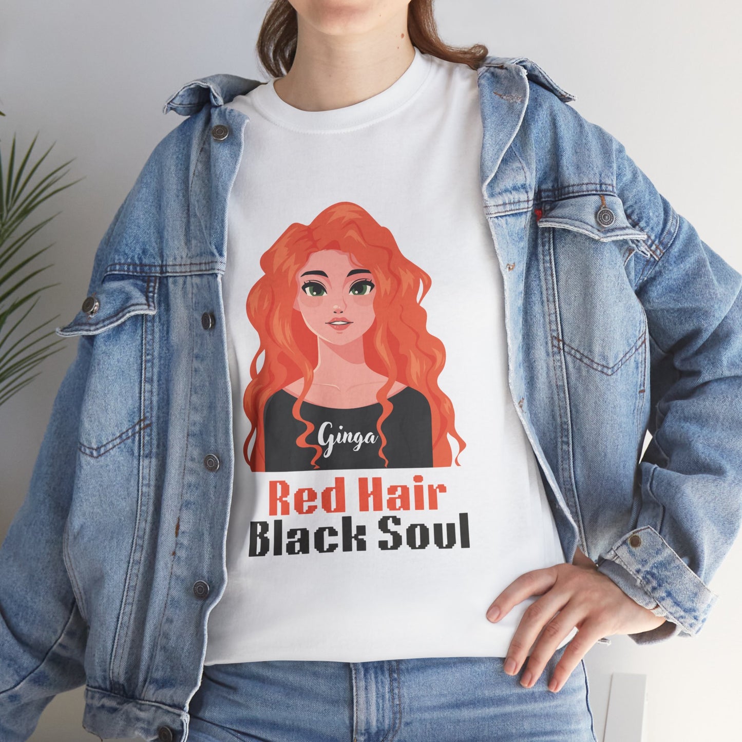 Red Hair, Black Soul Unisex Tee - Perfect Gift for Redheads, Unique Ginger Apparel, Casual Lifestyle, Fun Love Tee