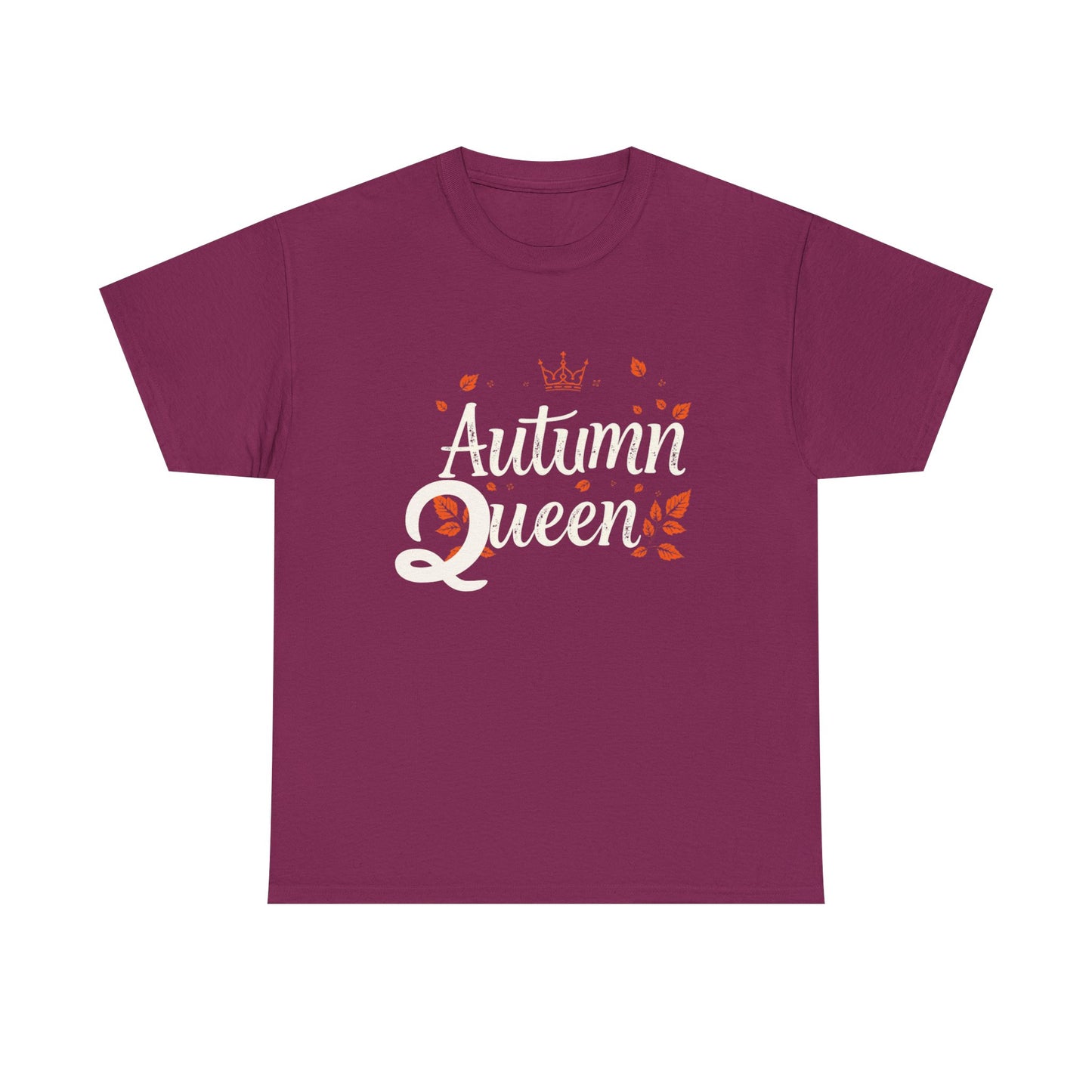 Autumn Queen Tee - Unisex Heavy Cotton T-Shirt, Fall Fashion, Seasonal Apparel, Gift for Her, Thanksgiving Style
